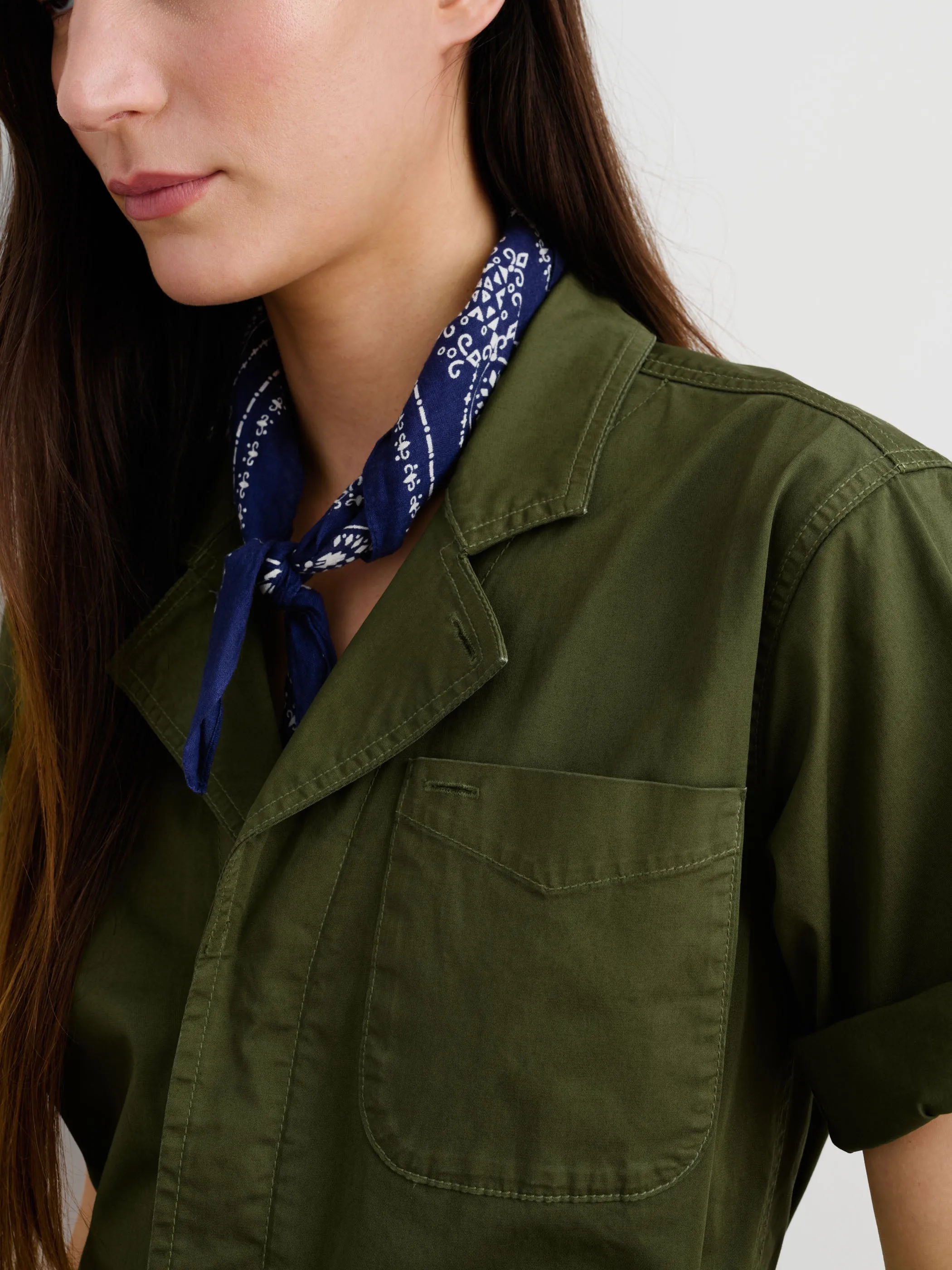 Standard Short Jumpsuit in Cotton Twill sold by Alex Mill product image thumbnail 4