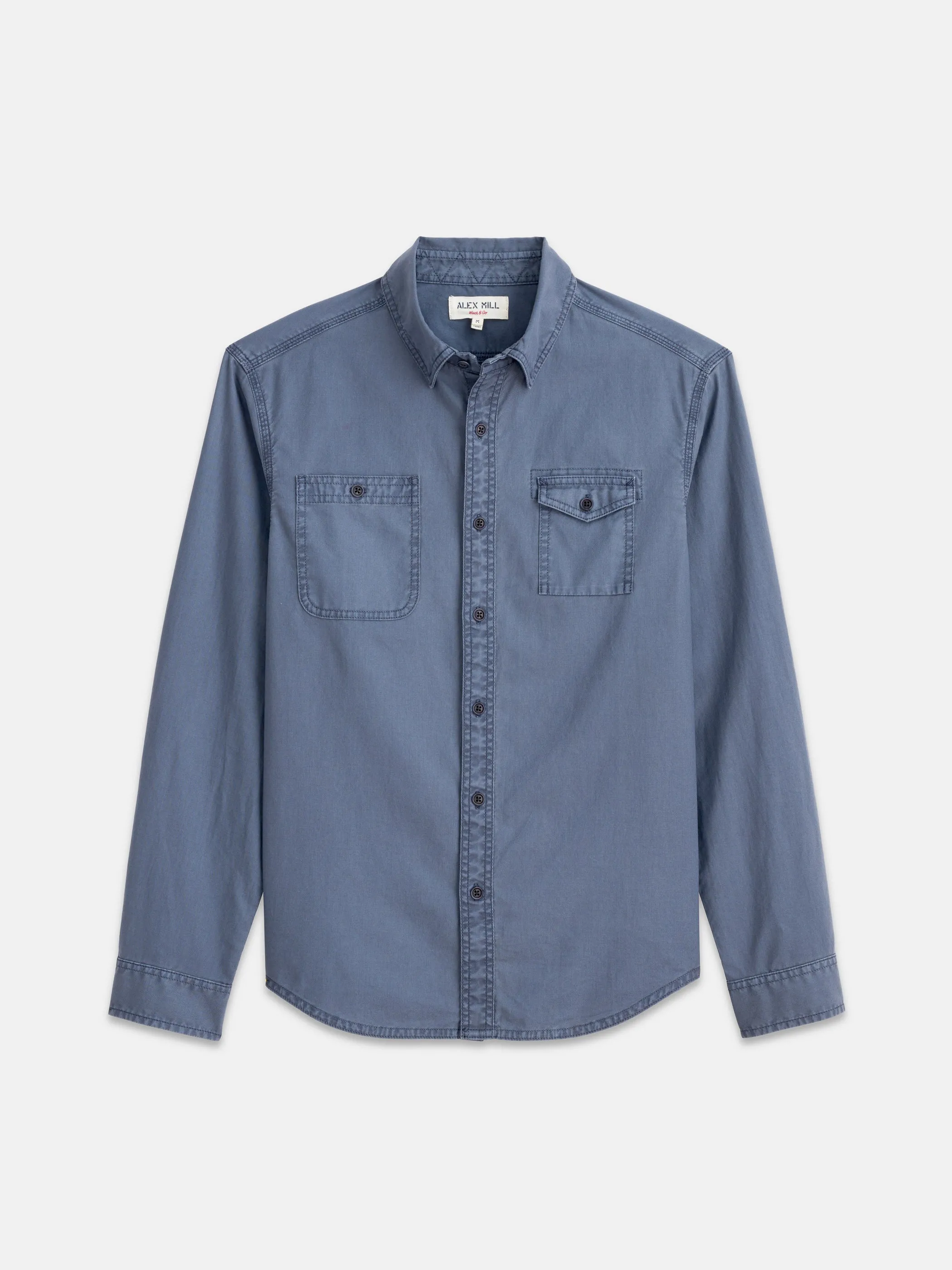 Utility Shirt In Lightweight Twill sold by Alex Mill