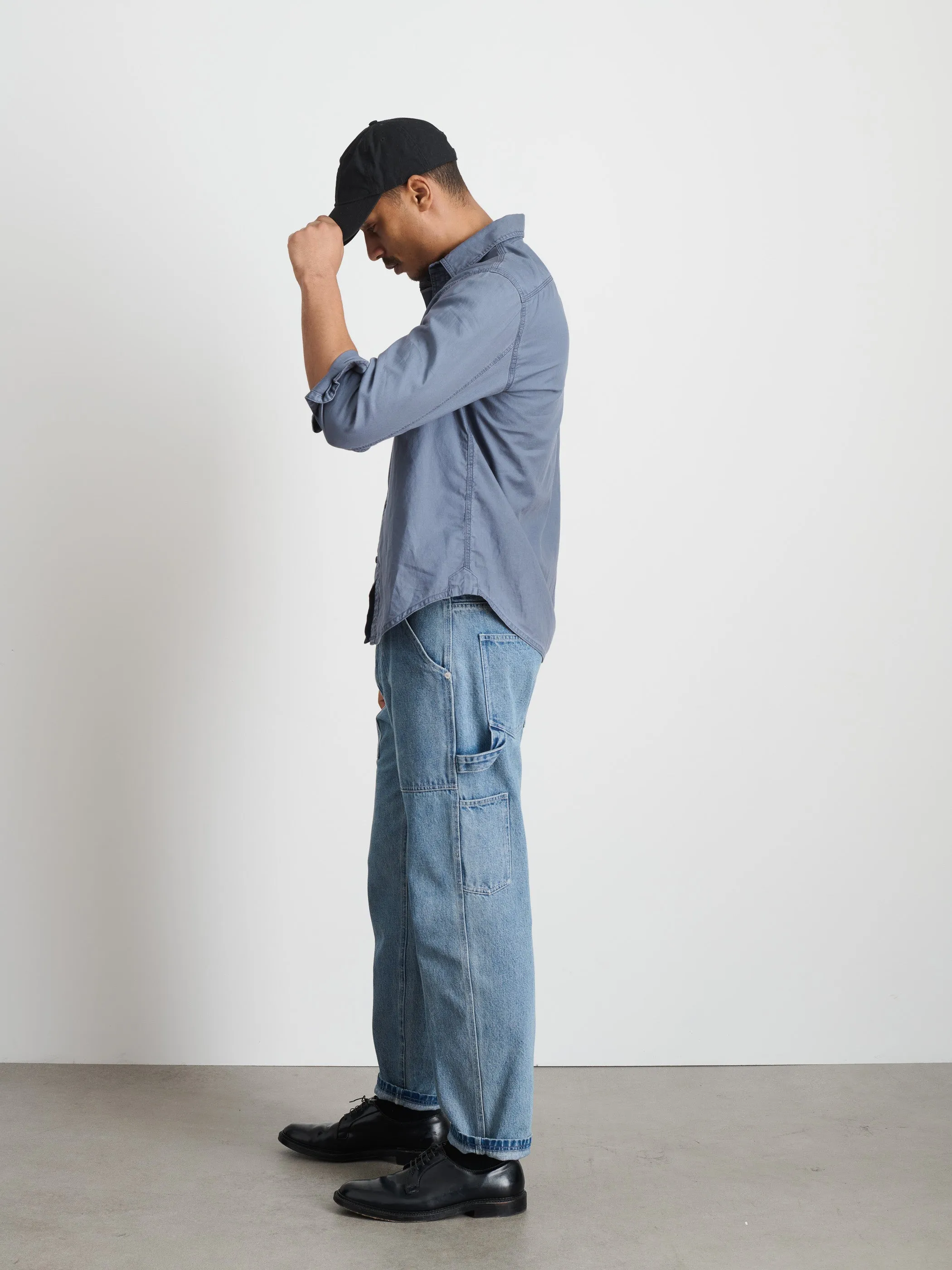 Utility Shirt In Lightweight Twill sold by Alex Mill product image thumbnail 4