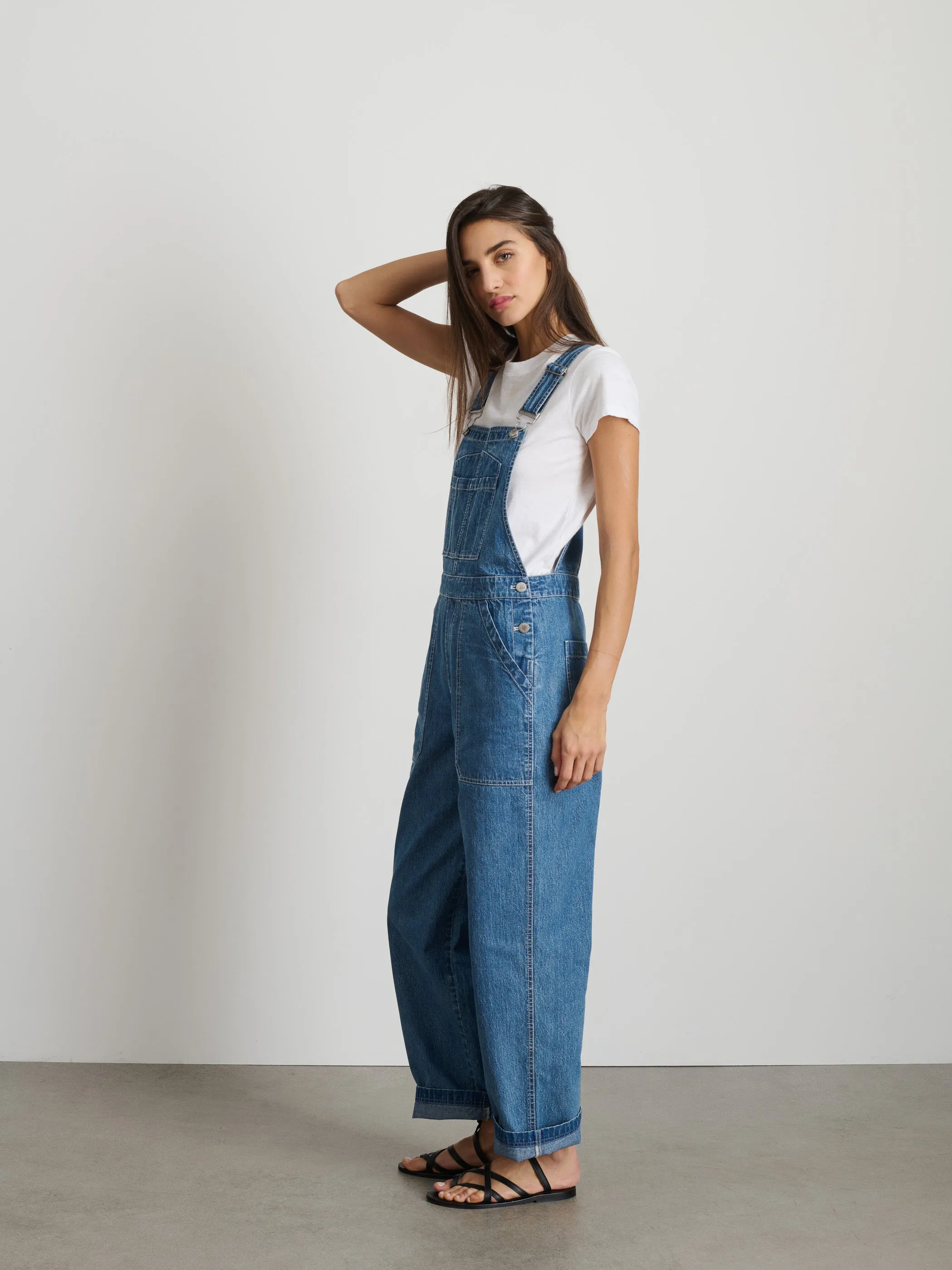 Lili Overall in Denim sold by Alex Mill product image thumbnail 5