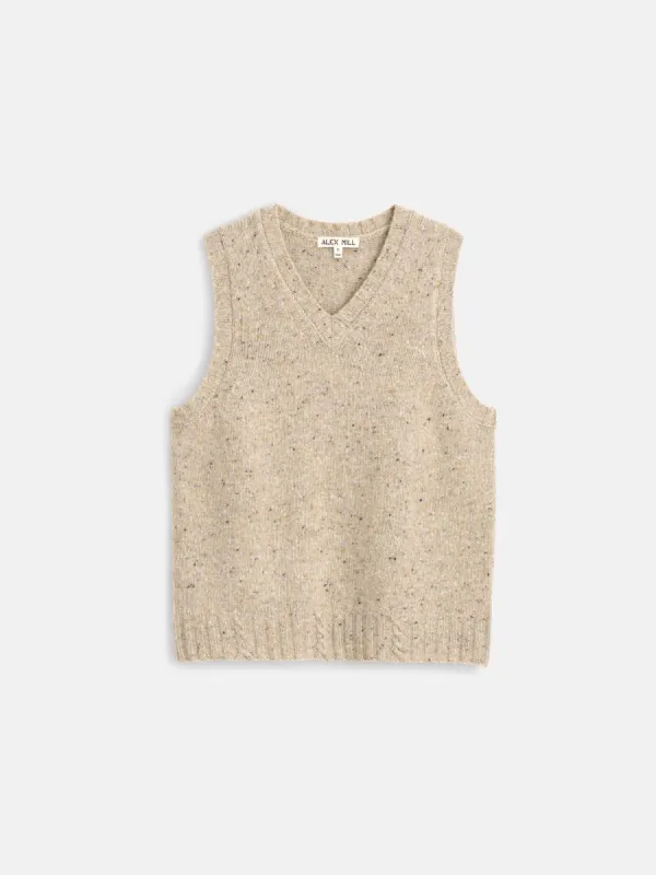 Francis Vest in Donegal sold by Alex Mill