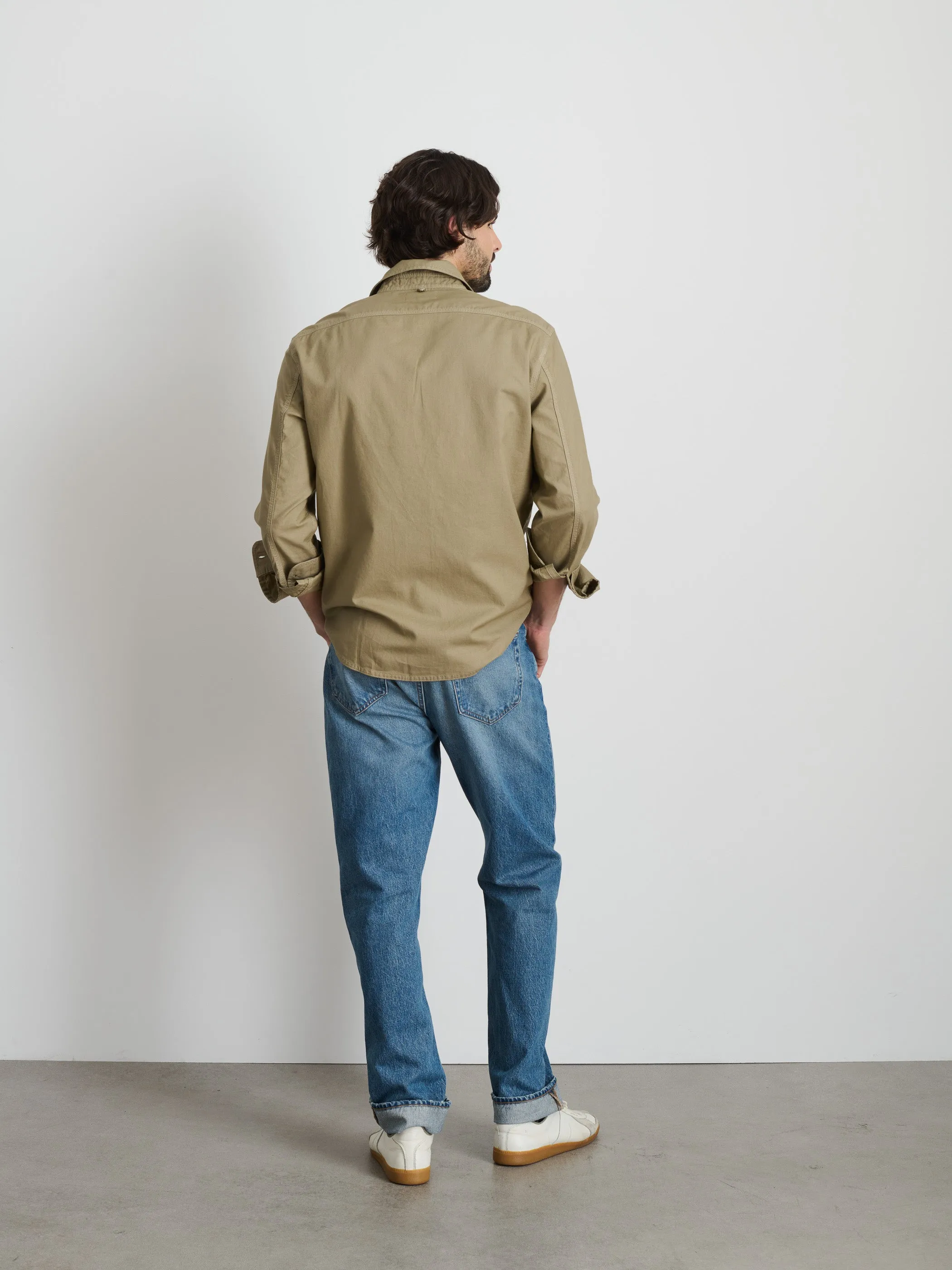 Utility Shirt In Lightweight Twill sold by Alex Mill product image thumbnail 5