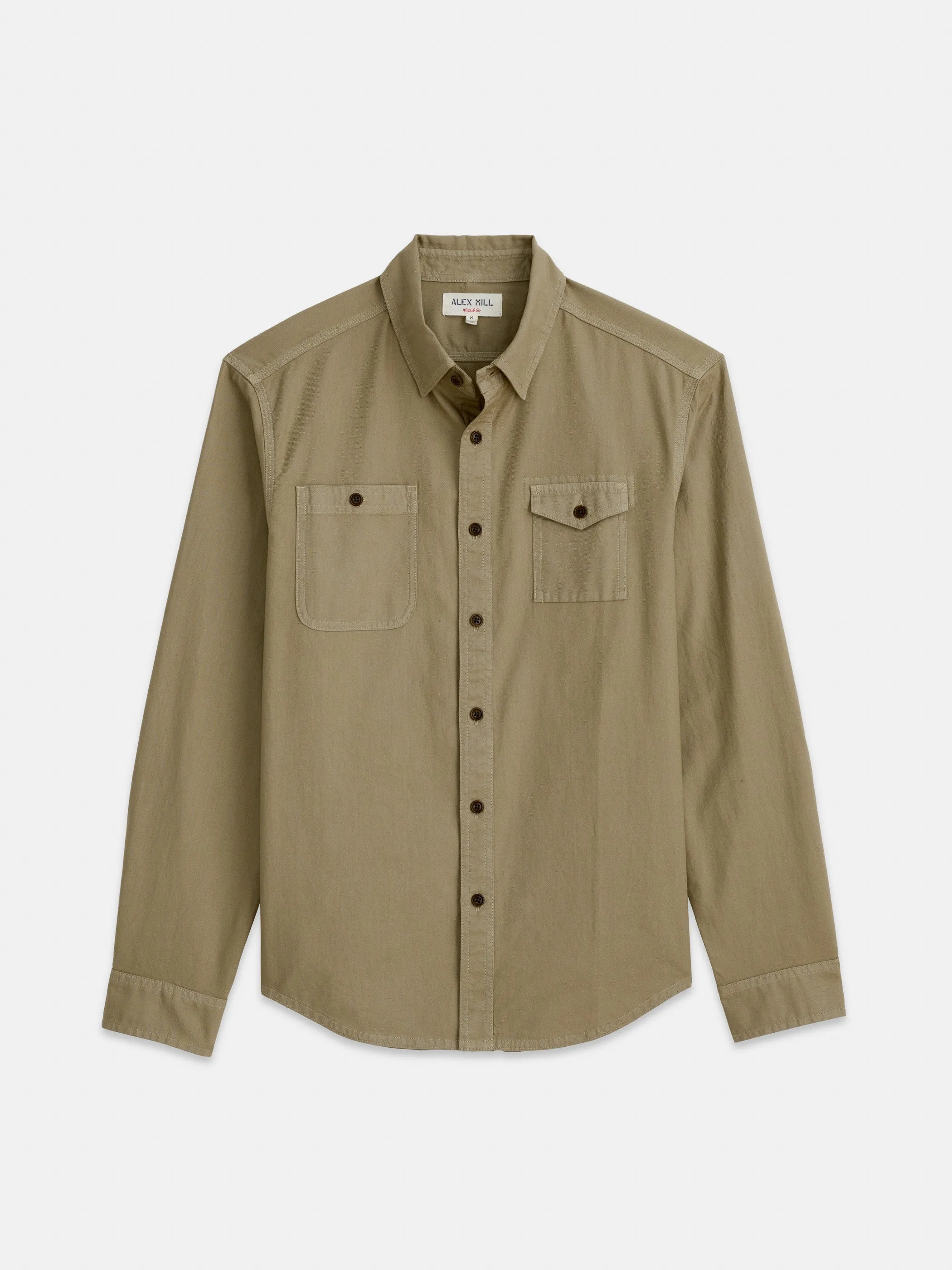 Utility Shirt In Lightweight Twill sold by Alex Mill