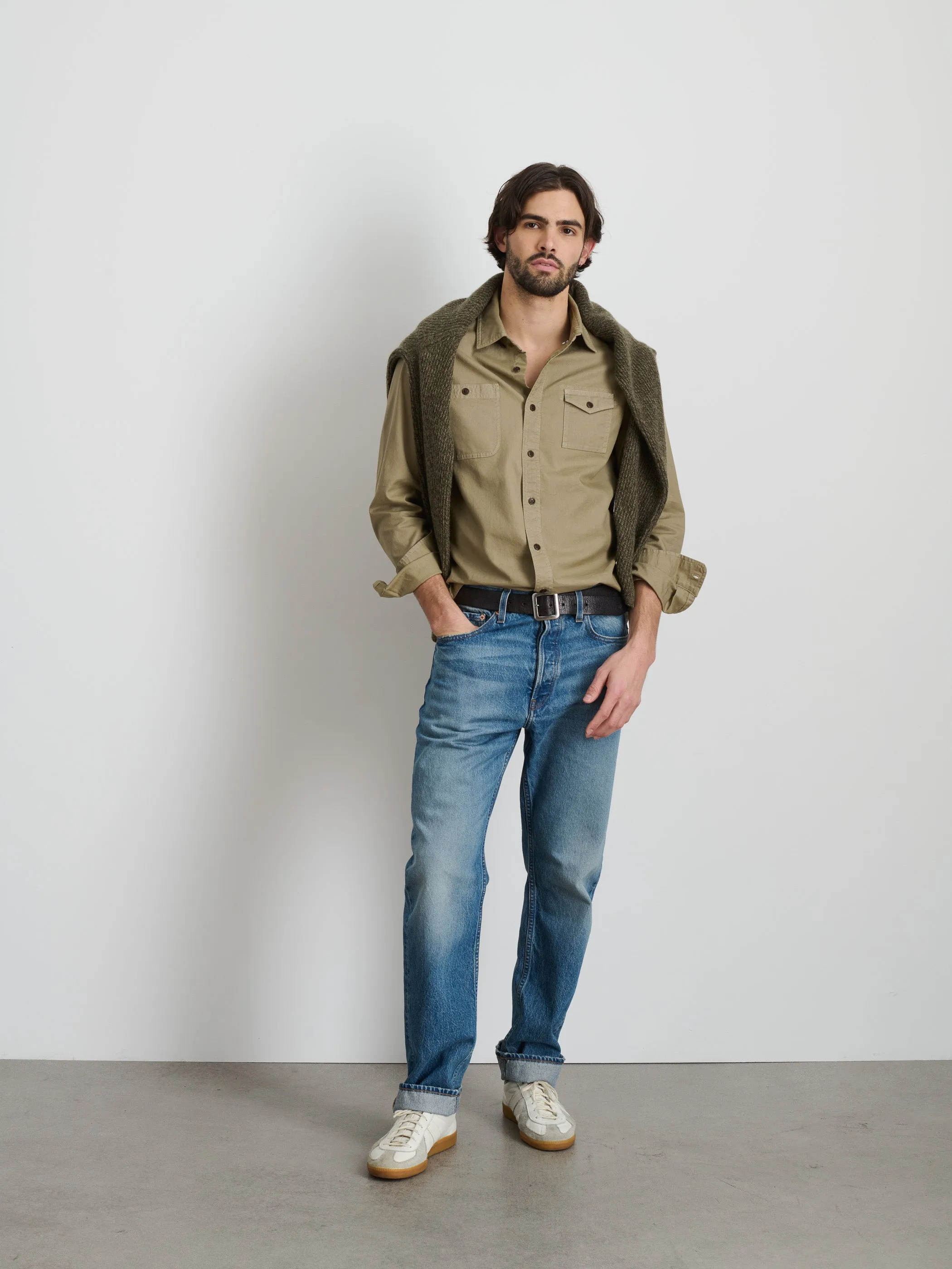 Utility Shirt In Lightweight Twill sold by Alex Mill product image thumbnail 3