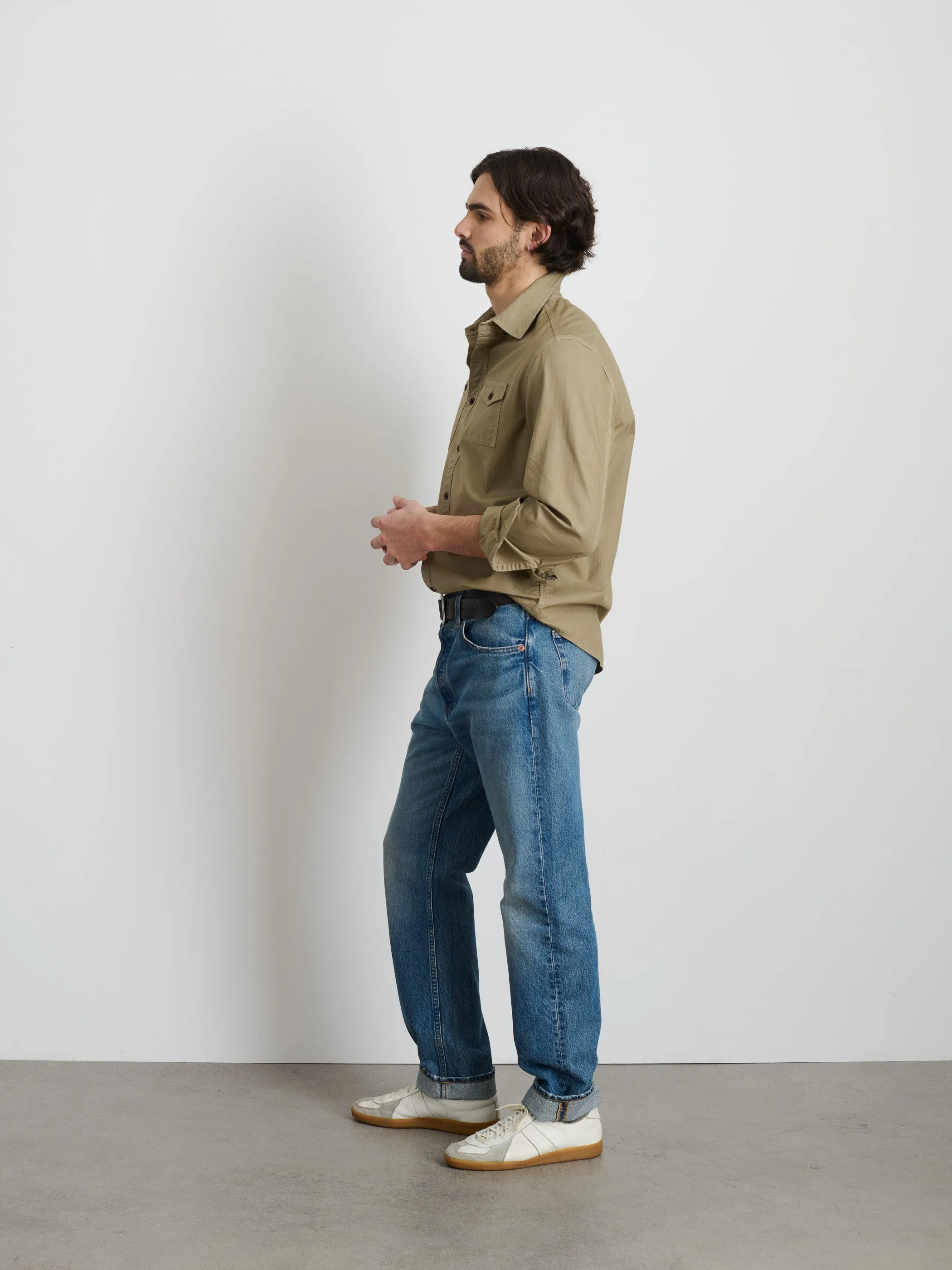 Utility Shirt In Lightweight Twill sold by Alex Mill product image thumbnail 4