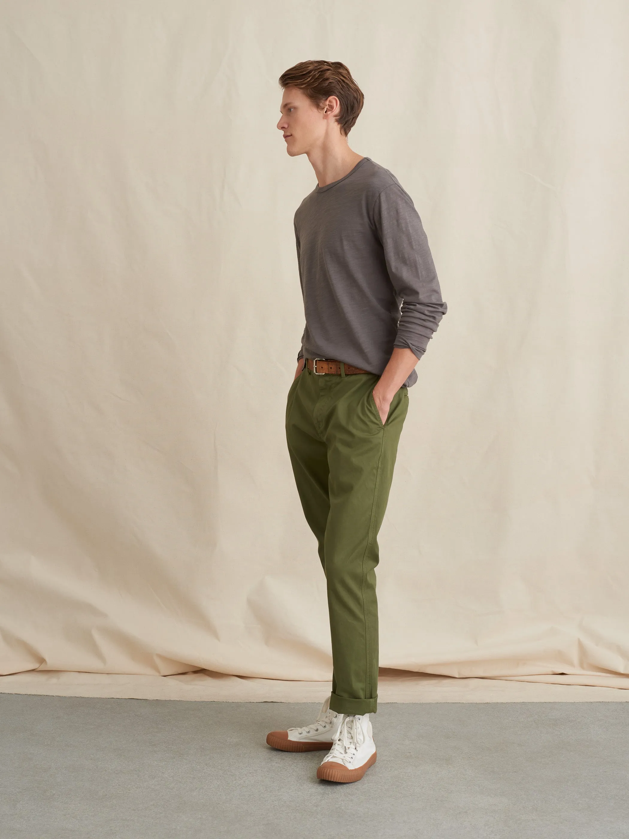 Standard Long Sleeve T-Shirt in Slub Cotton sold by Alex Mill product image thumbnail 4