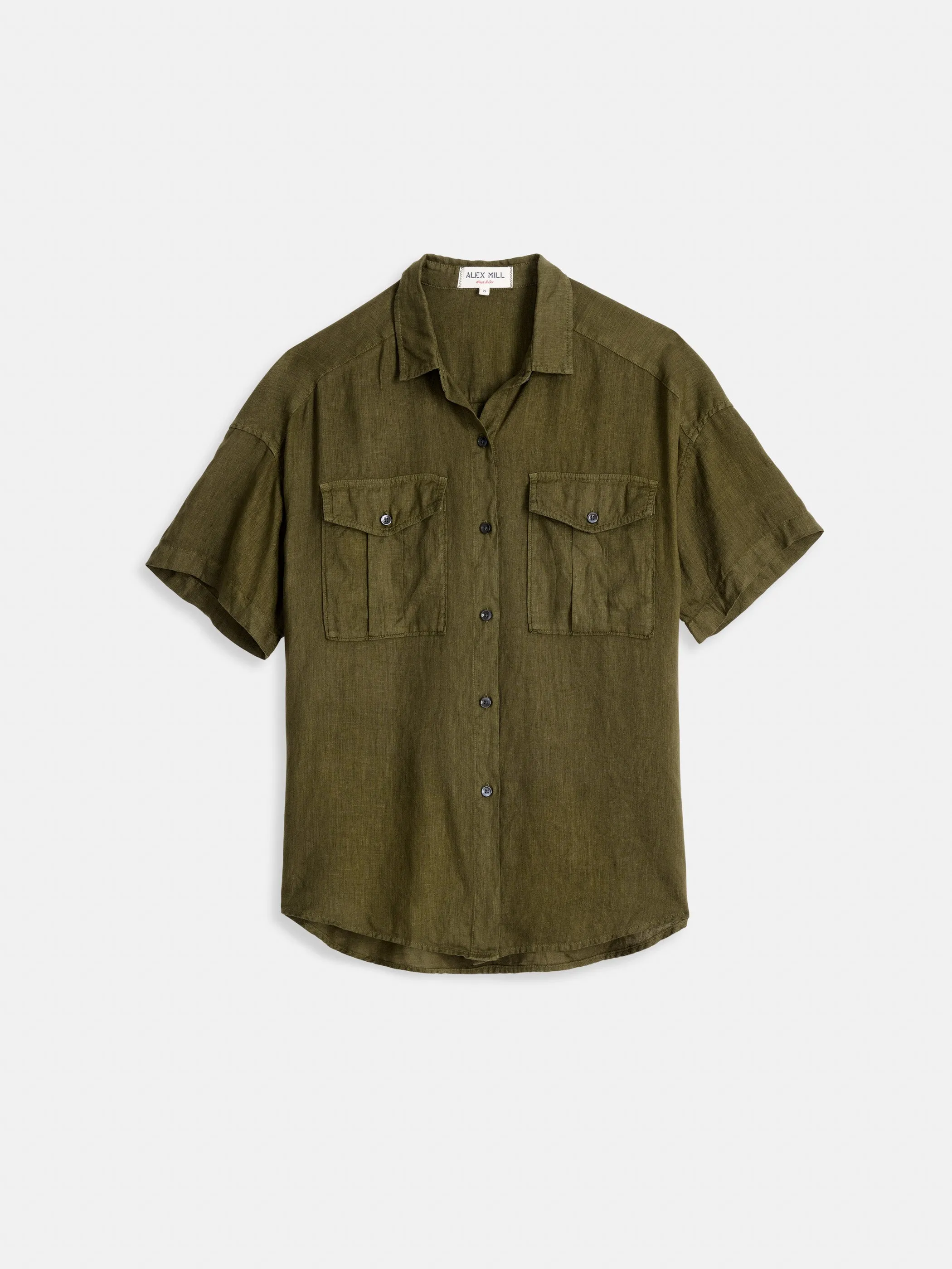 Utility Shirt in Linen sold by Alex Mill