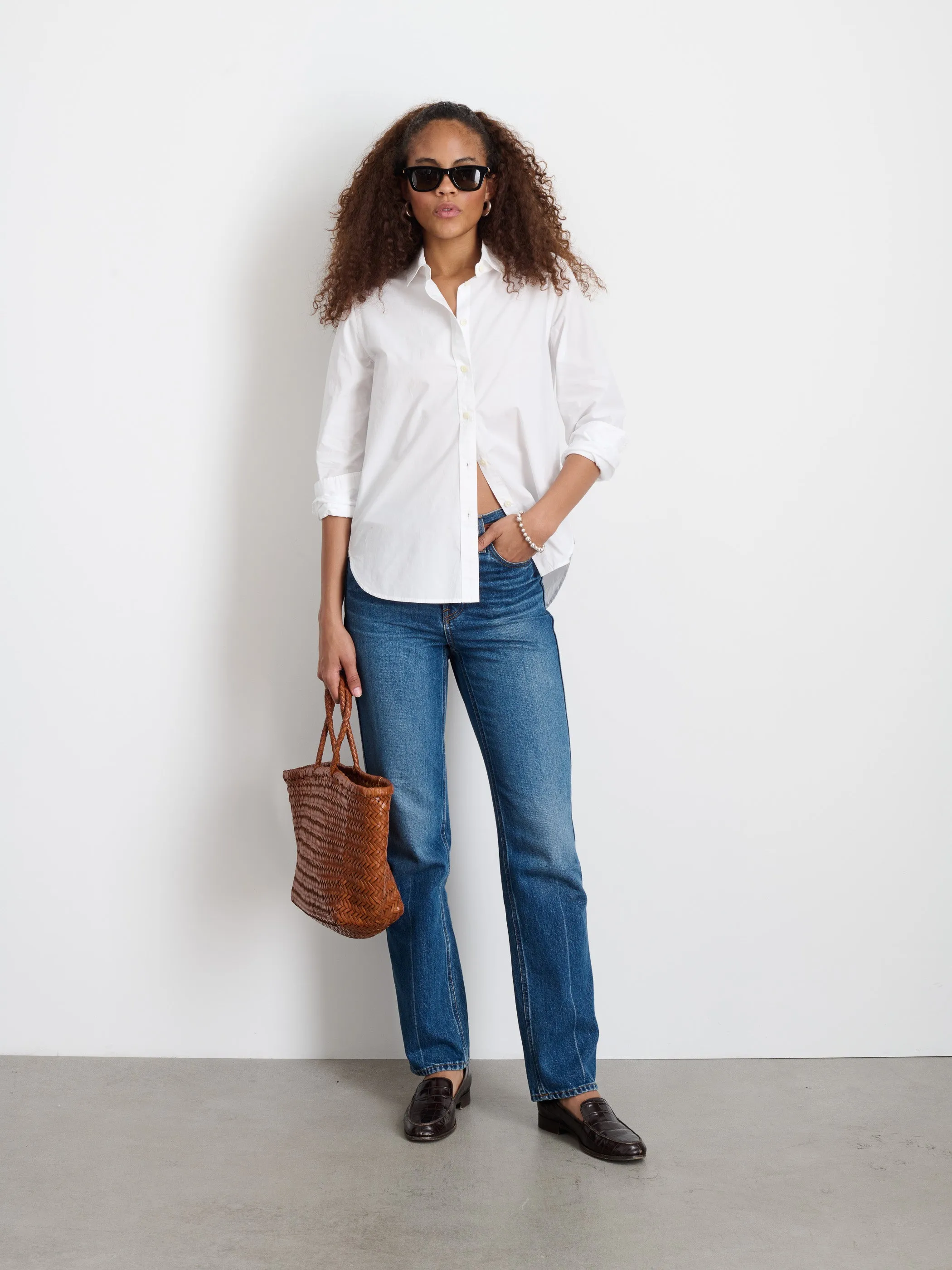 Val Shirt in Poplin sold by Alex Mill product image thumbnail 3