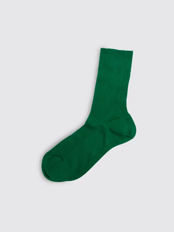 Maria La Rosa Bio Cotton Ribbed Socks sold by Alex Mill