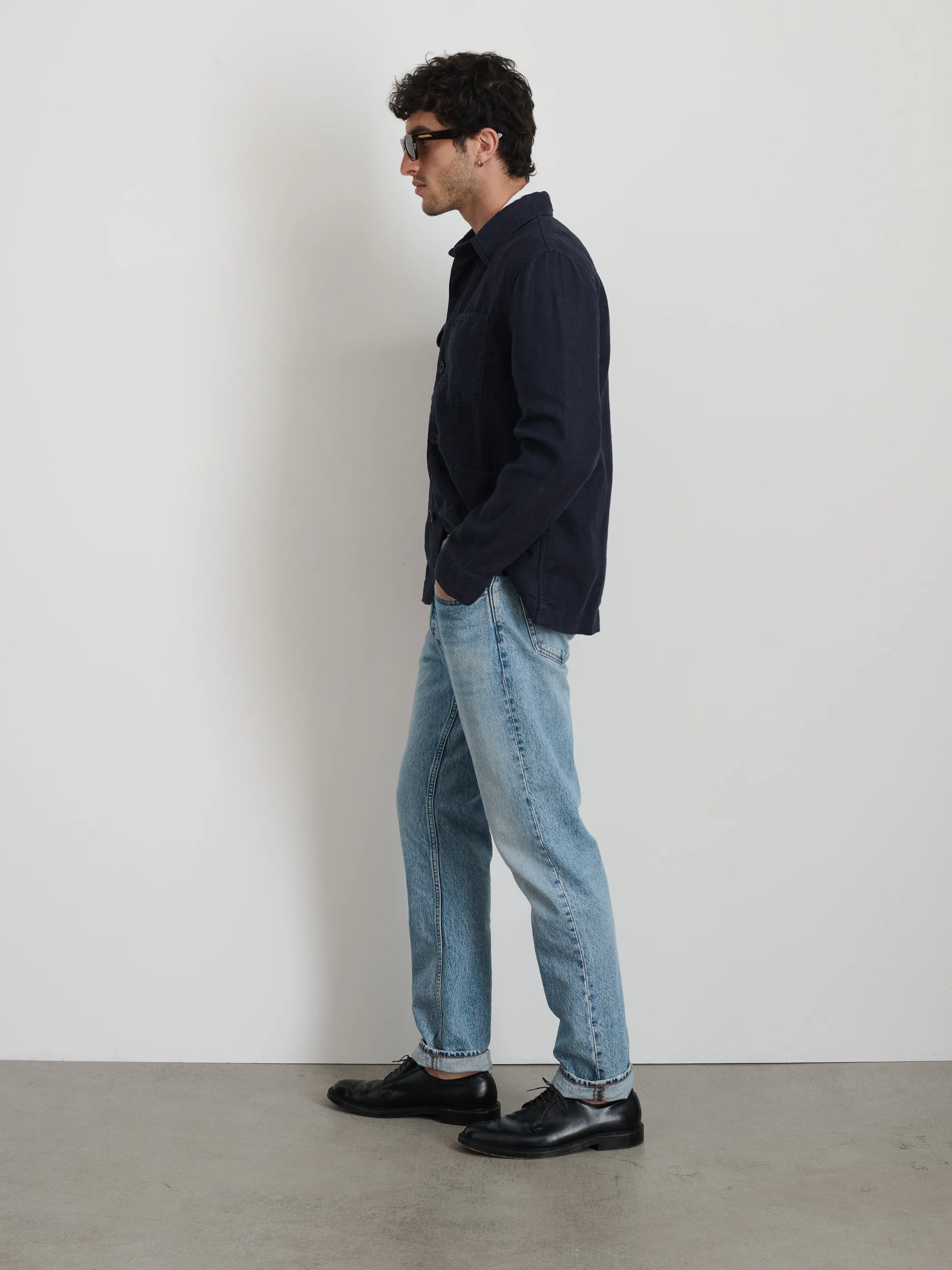 Garment Dyed Work Jacket in Linen sold by Alex Mill product image thumbnail 4