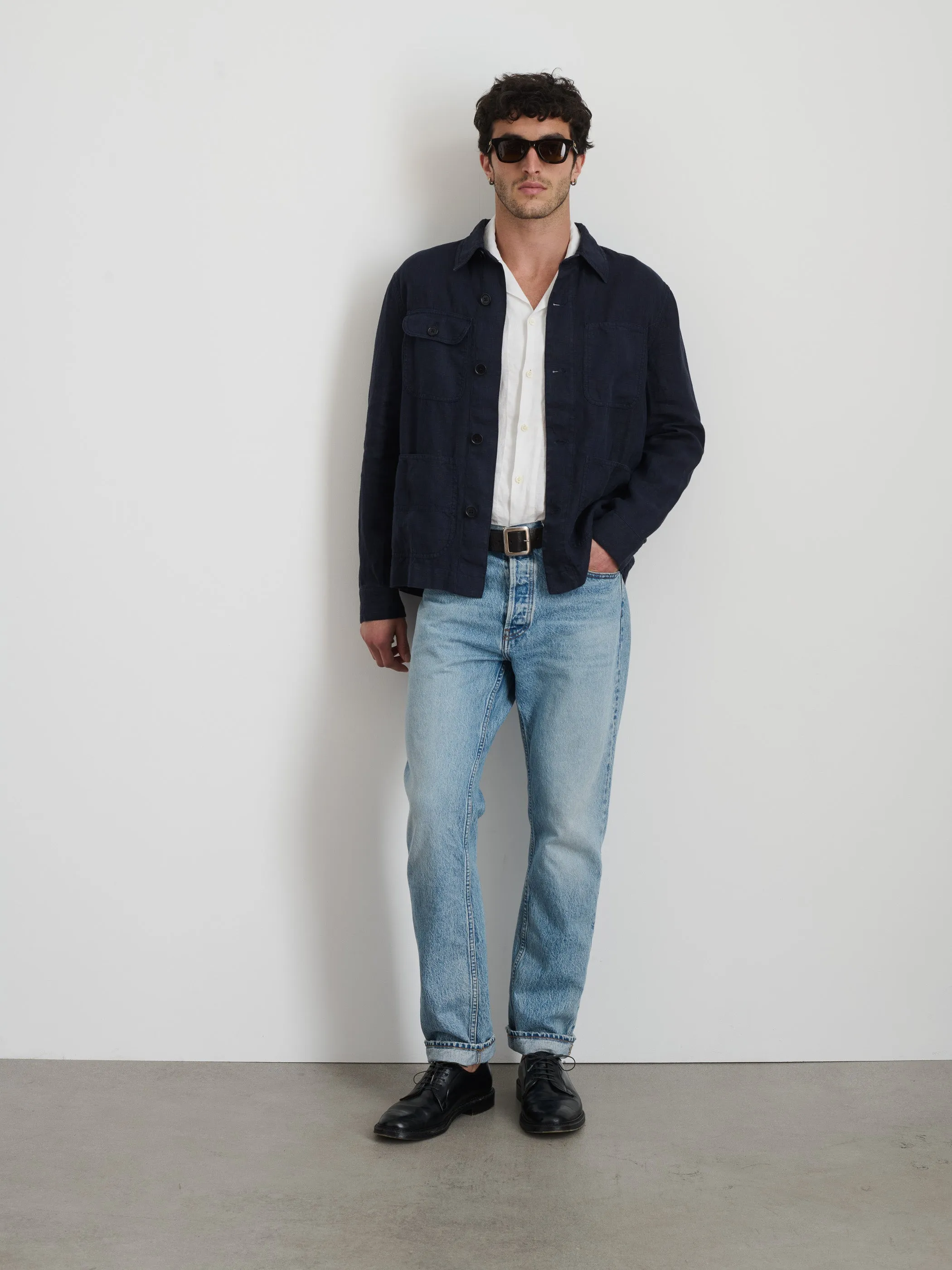 Garment Dyed Work Jacket in Linen sold by Alex Mill product image thumbnail 3