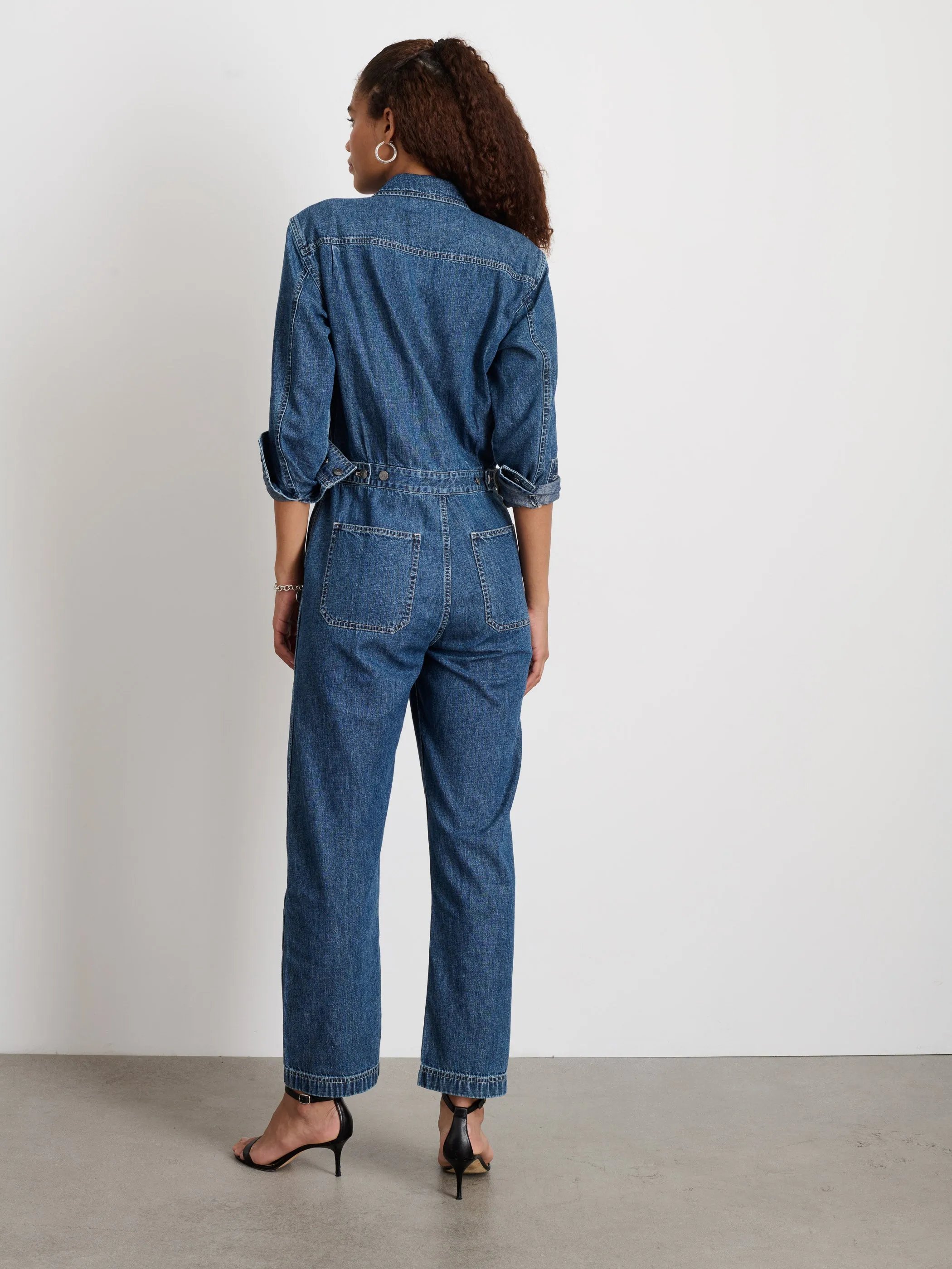 Shoreditch Jumpsuit in Denim sold by Alex Mill product image thumbnail 5