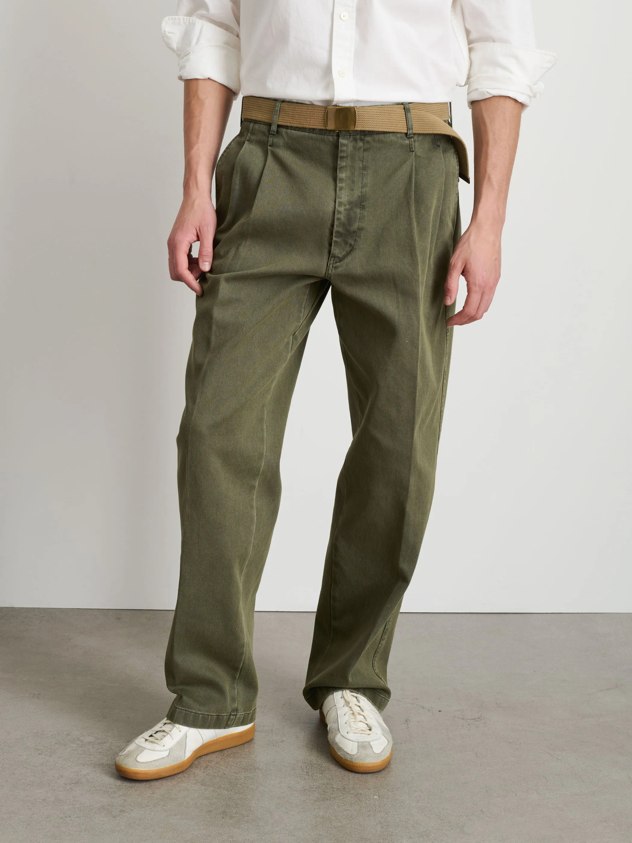 Double Pleated Pant In Bedford Cotton sold by Alex Mill product image thumbnail 3