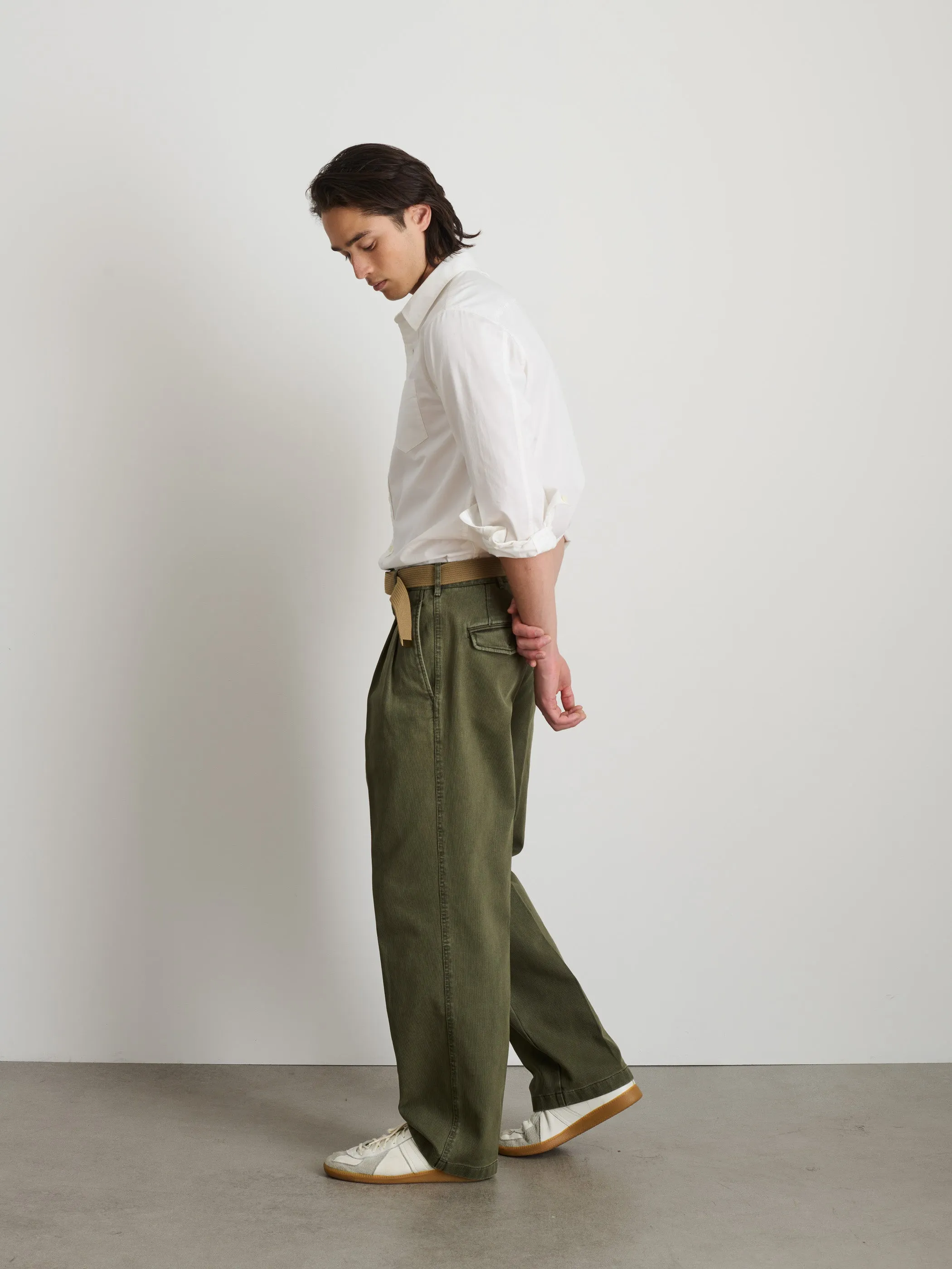 Double Pleated Pant In Bedford Cotton sold by Alex Mill product image thumbnail 5