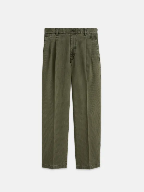 Double Pleated Pant In Bedford Cotton sold by Alex Mill