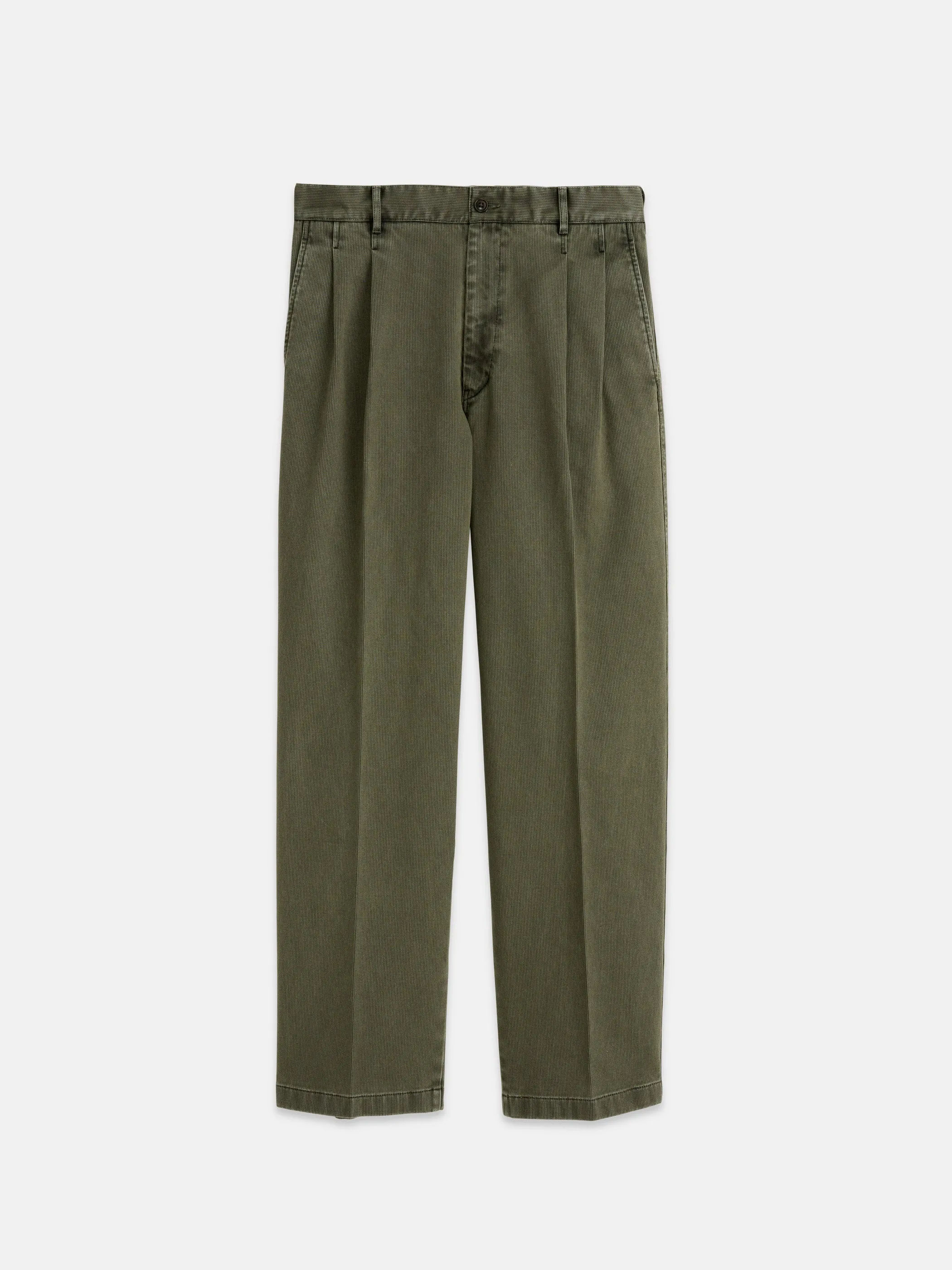 Double Pleated Pant In Bedford Cotton sold by Alex Mill