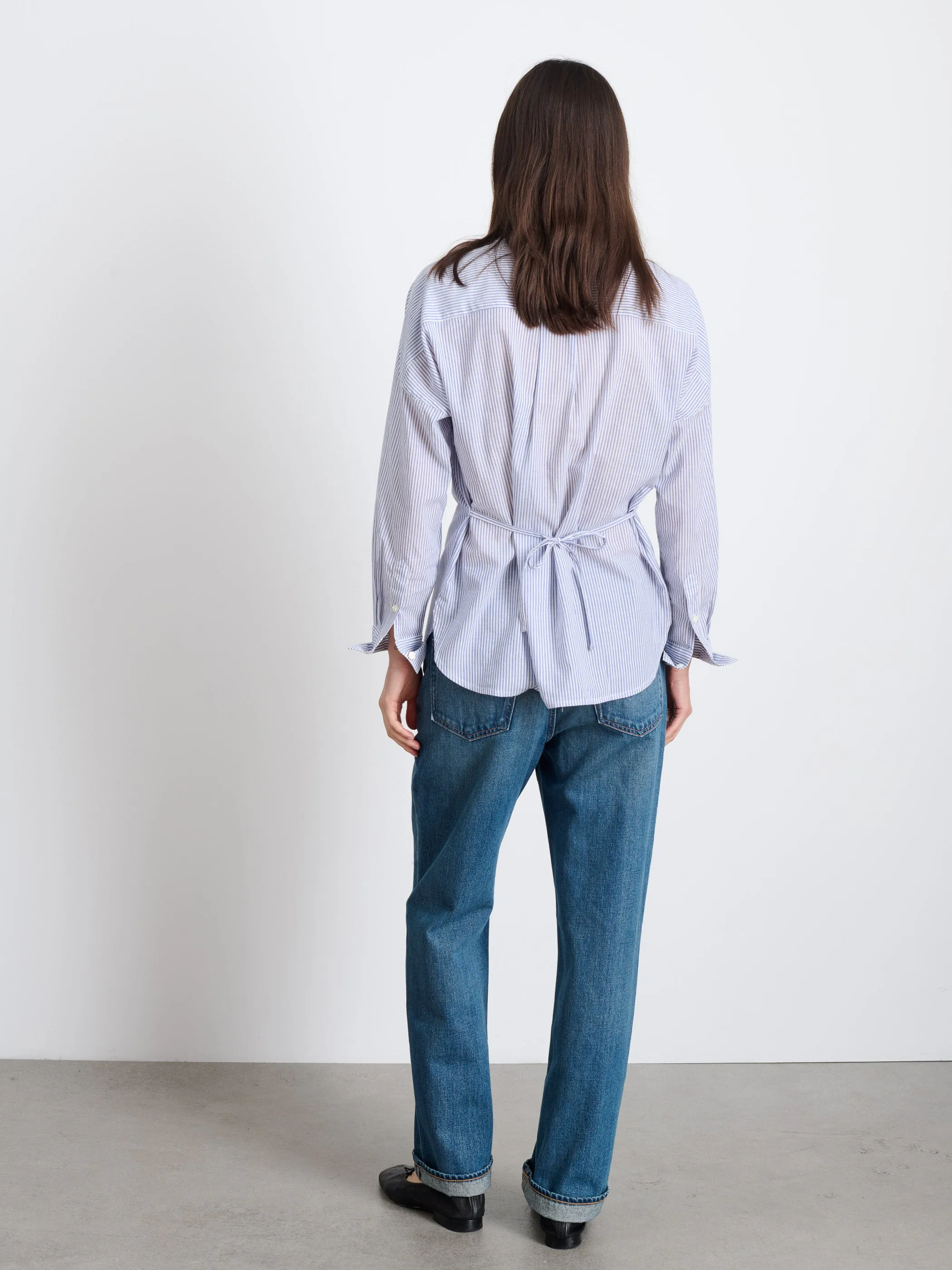 Karlie Shirt In Striped Cotton Voile sold by Alex Mill product image thumbnail 5