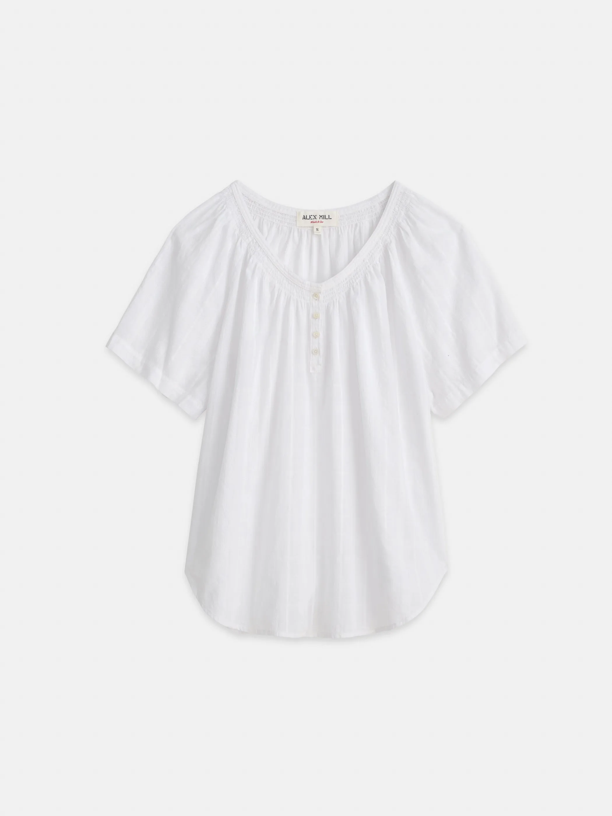 Thali Smocked Shirt sold by Alex Mill