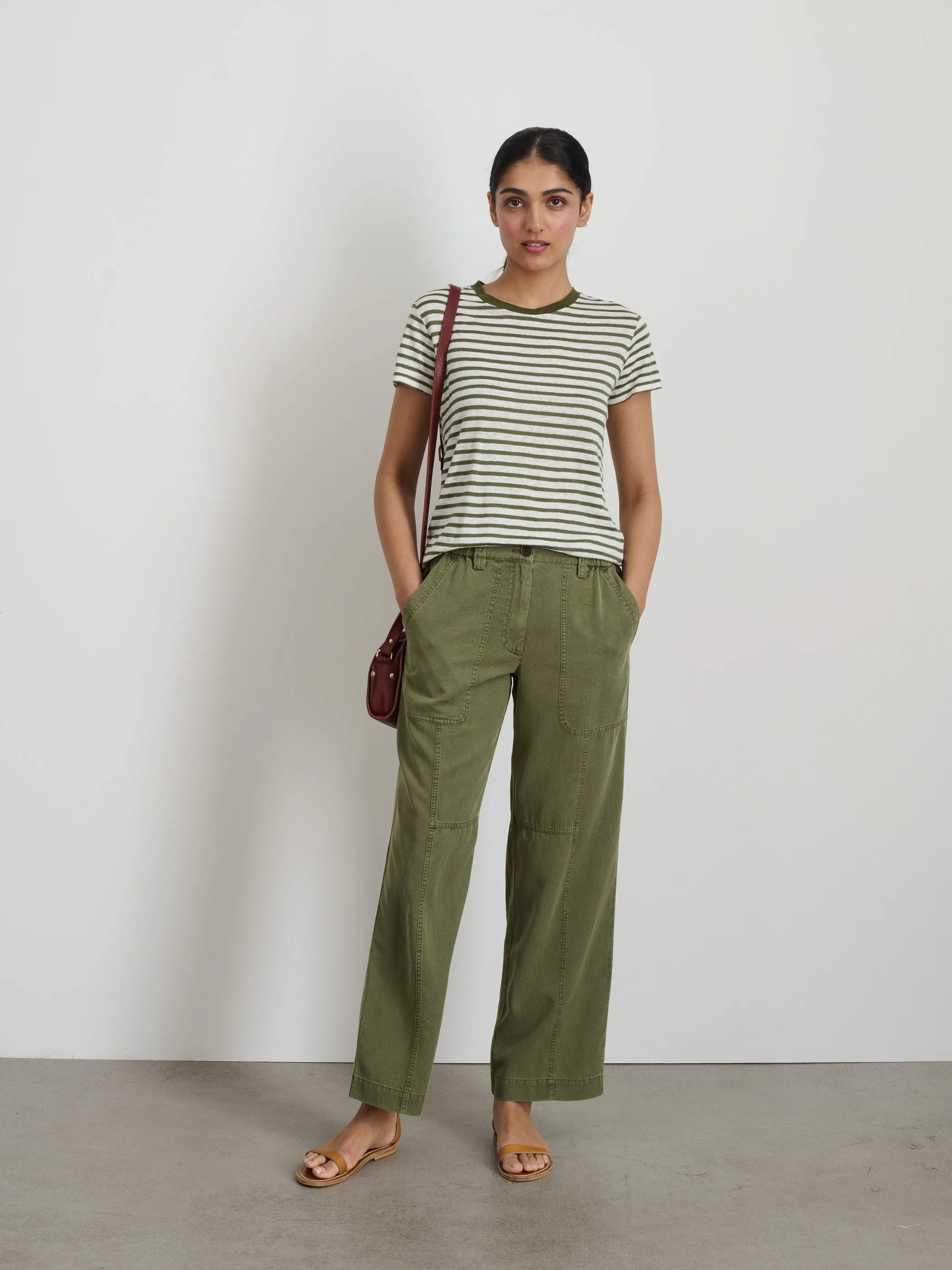 Prospect Striped Tee in Linen sold by Alex Mill product image thumbnail 4