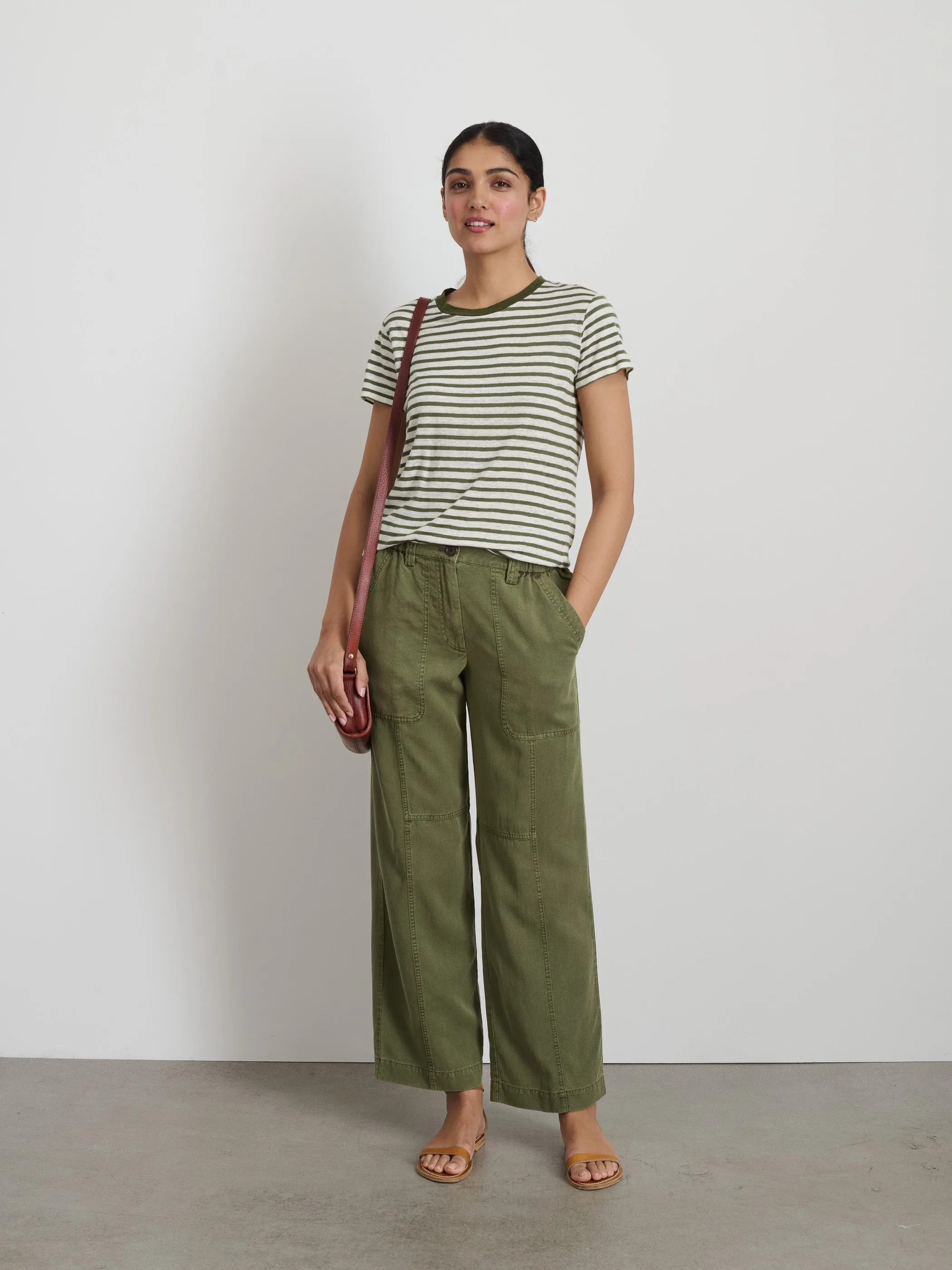 Prospect Striped Tee in Linen sold by Alex Mill product image thumbnail 3