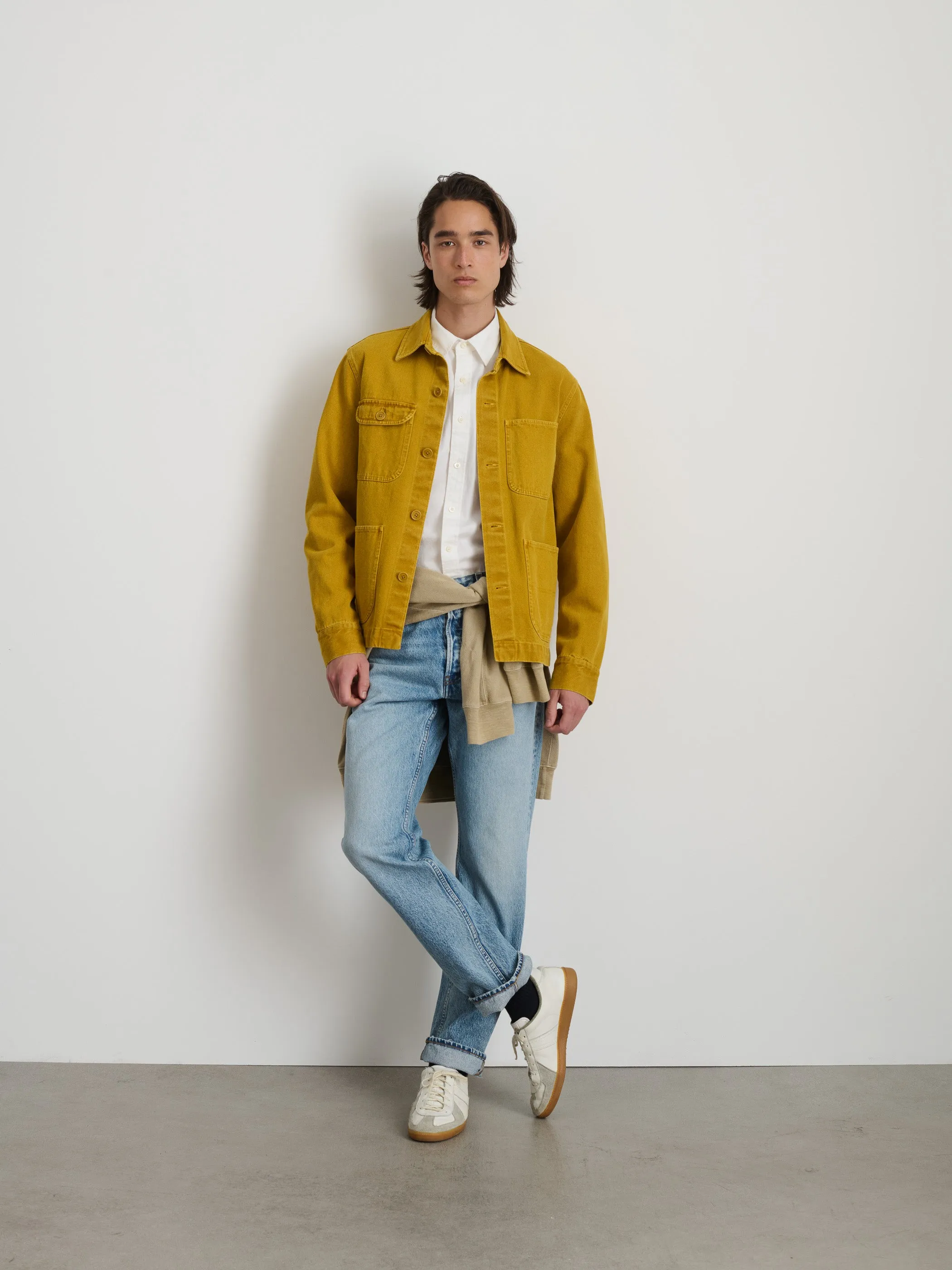 Garment Dyed Work Jacket in Recycled Denim sold by Alex Mill product image thumbnail 3