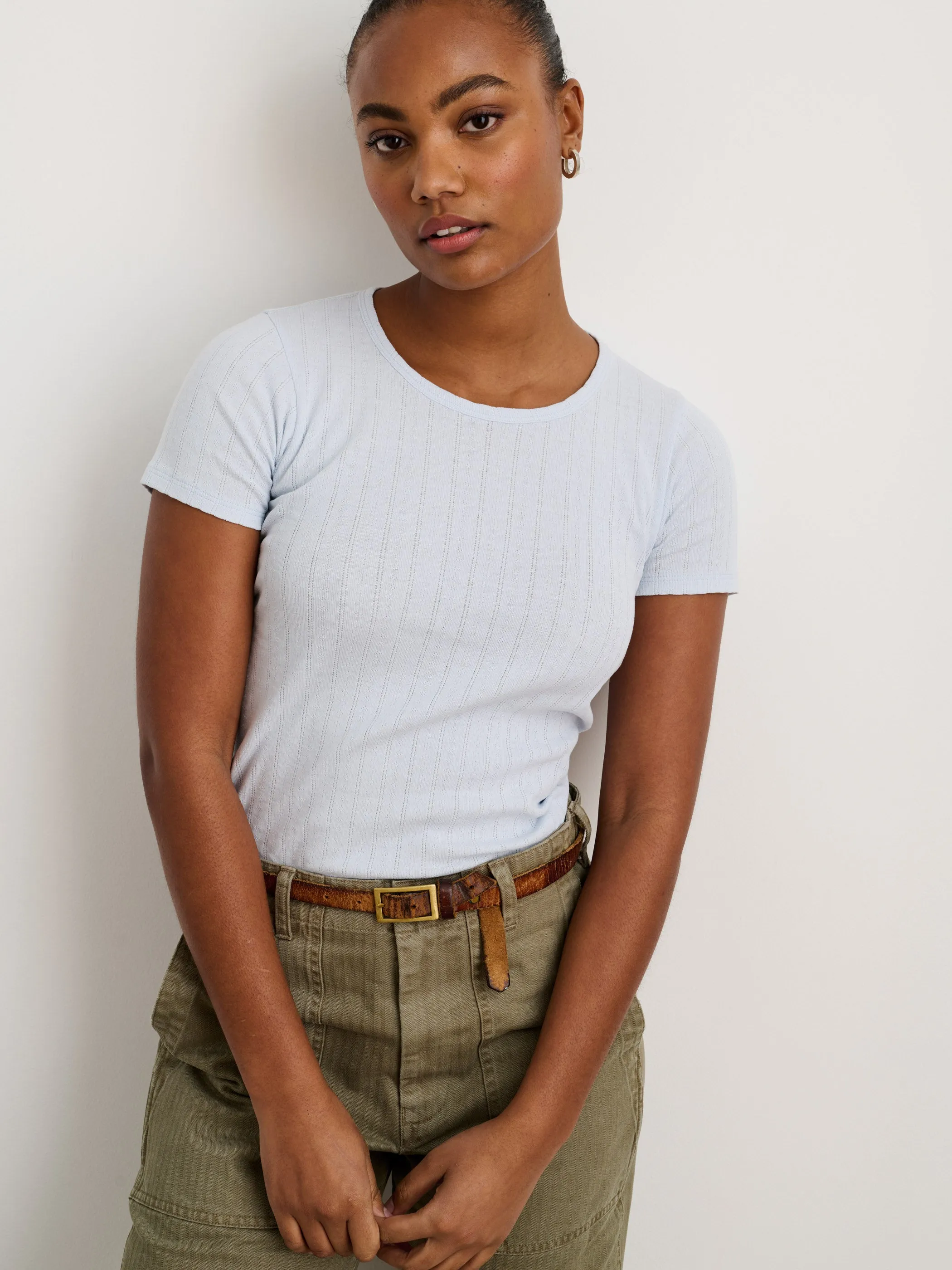 Remy Pointelle Tee sold by Alex Mill product image thumbnail 3