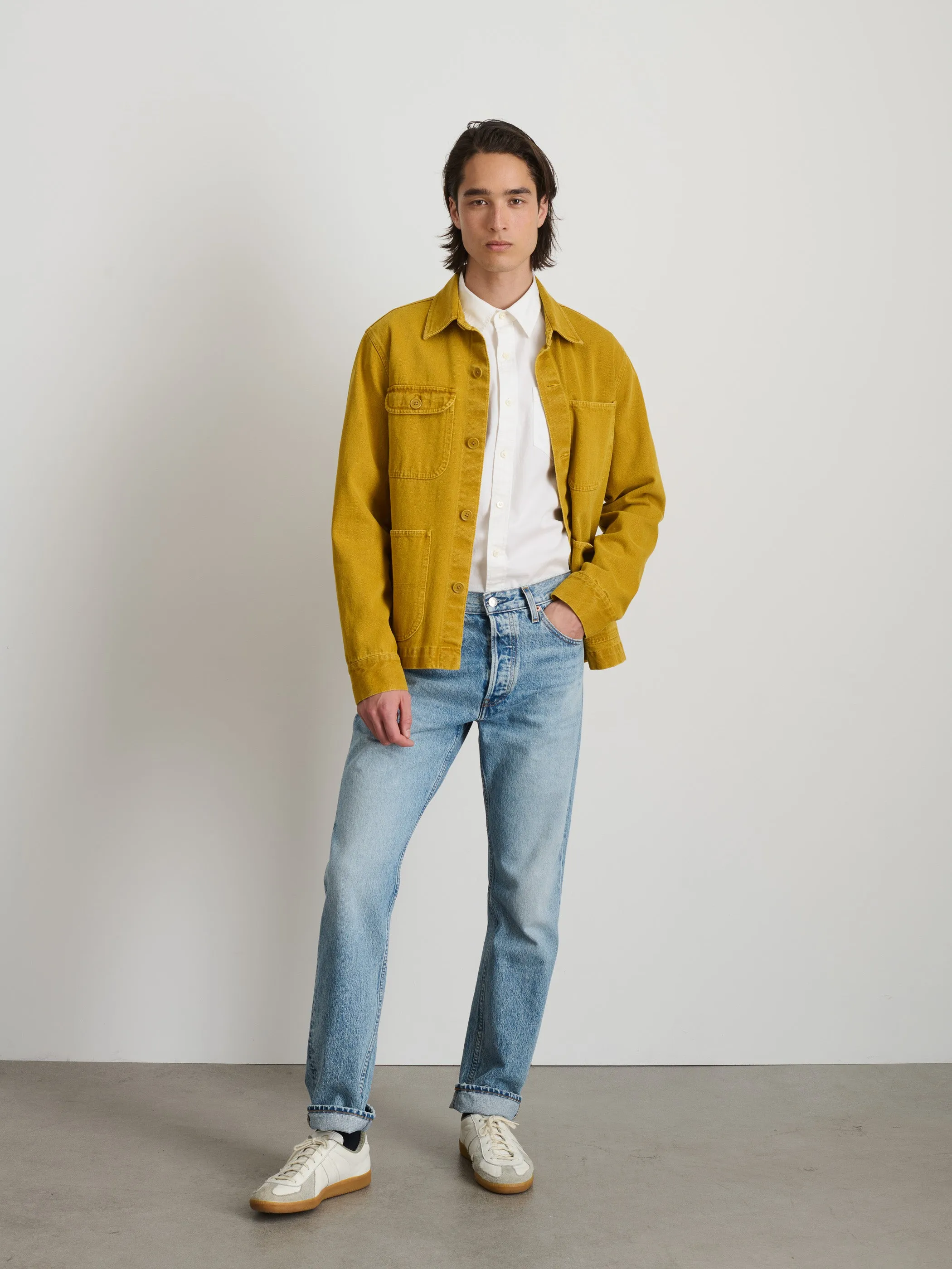 Garment Dyed Work Jacket in Recycled Denim sold by Alex Mill product image thumbnail 4