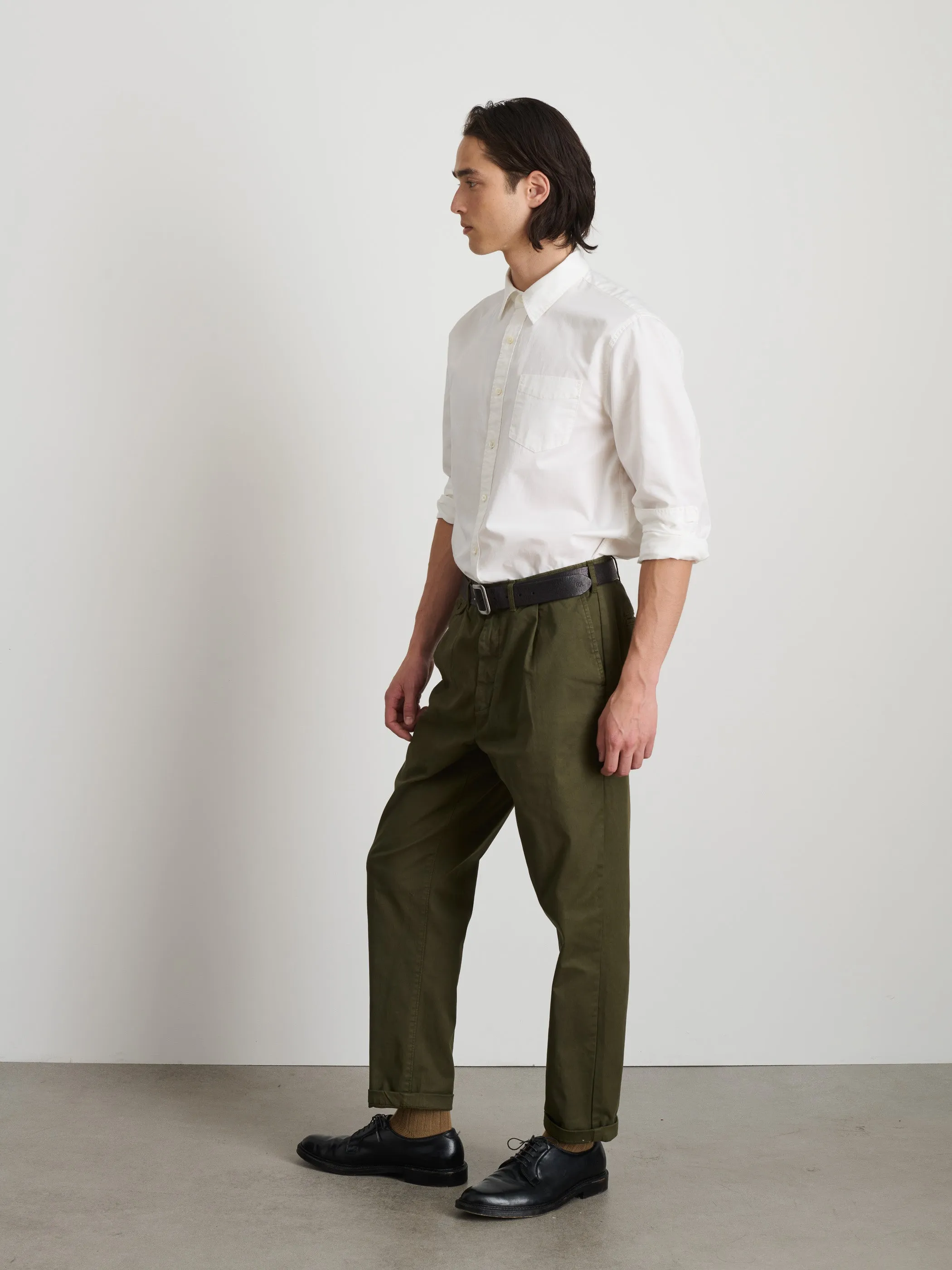 The Standard Pleated Pant in Chino sold by Alex Mill product image thumbnail 4