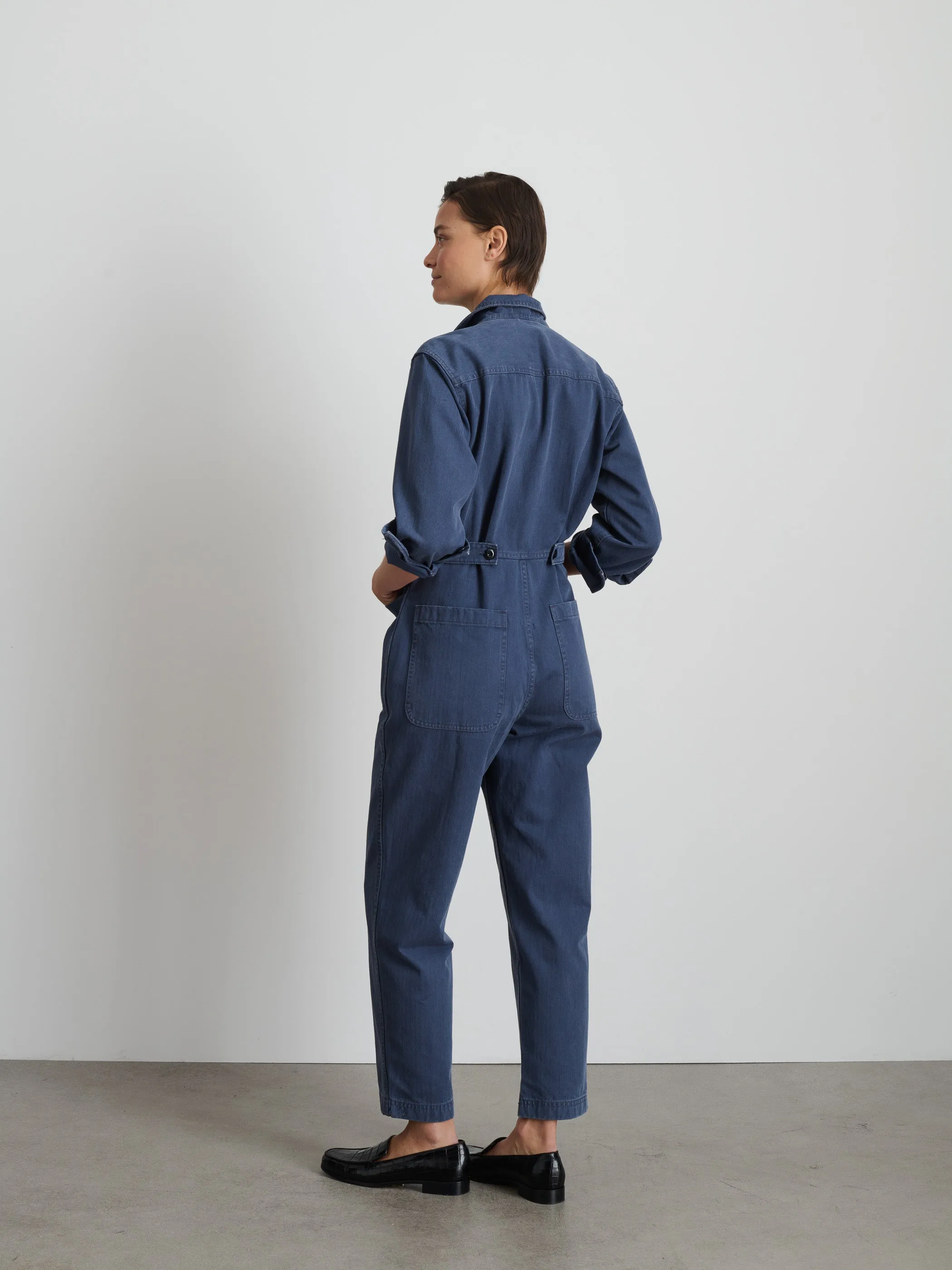 Standard Zip Jumpsuit in Herringbone sold by Alex Mill product image thumbnail 4