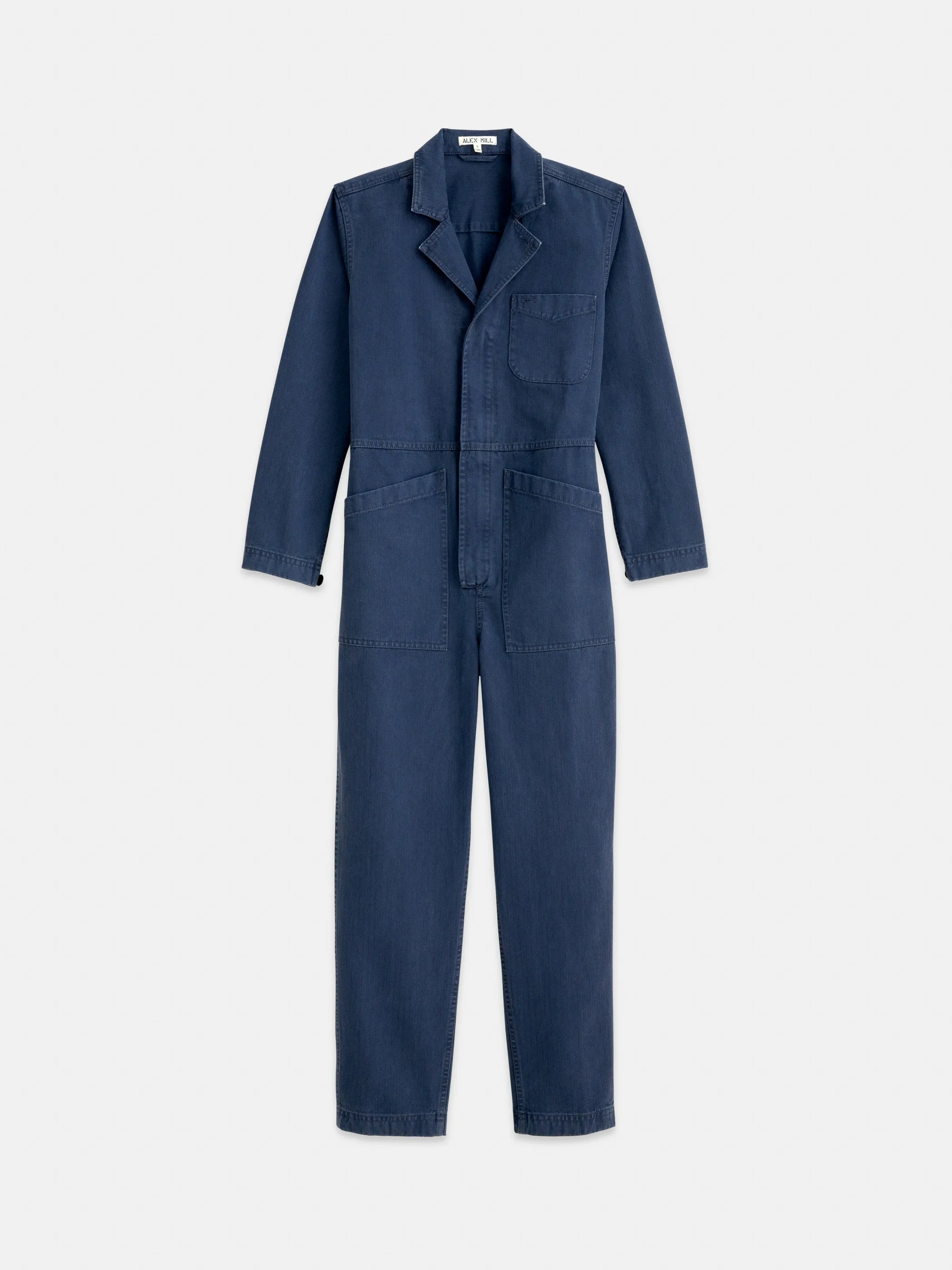 Standard Zip Jumpsuit in Herringbone sold by Alex Mill