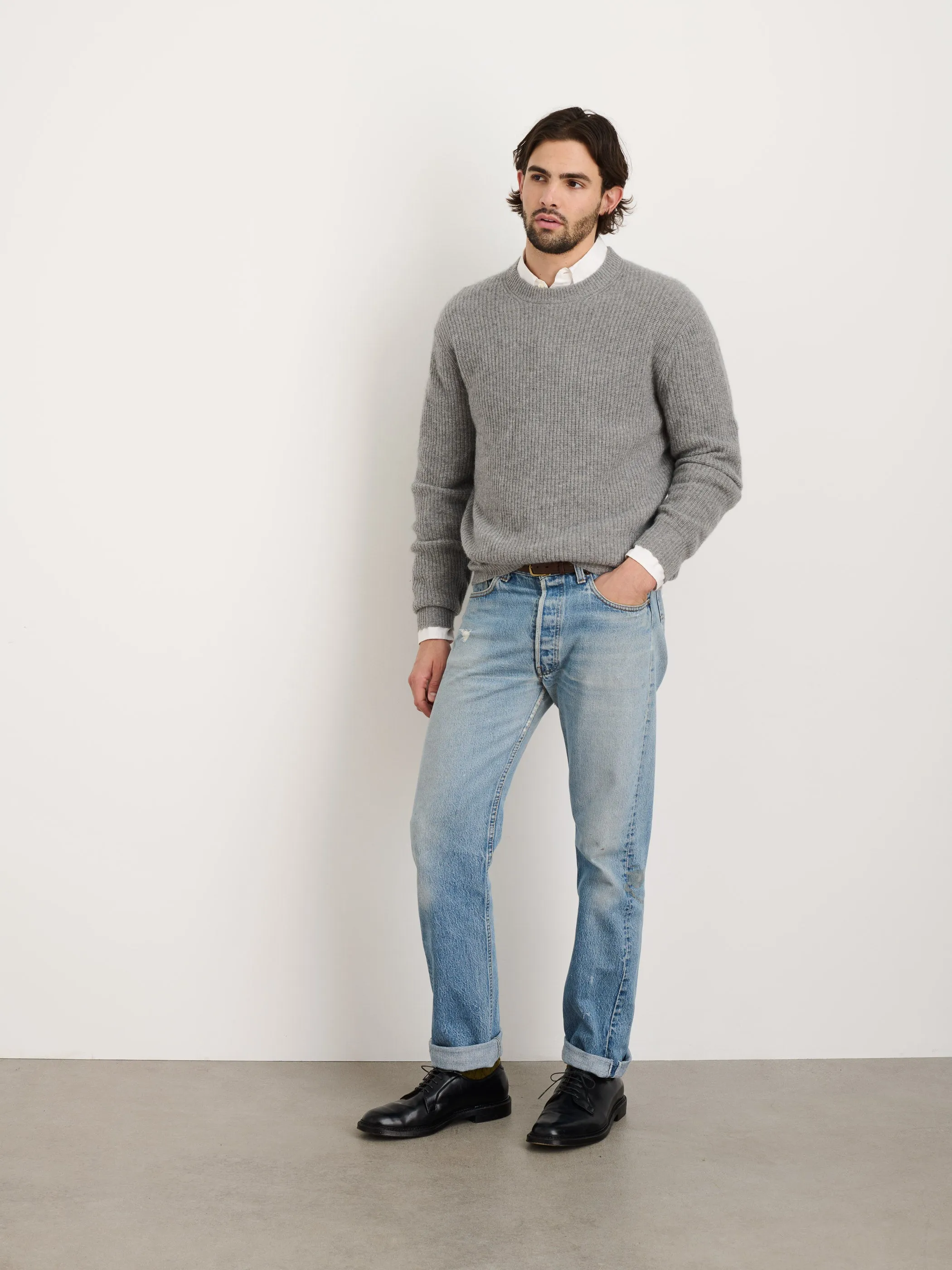 Jordan Sweater in Washed Cashmere sold by Alex Mill product image thumbnail 2