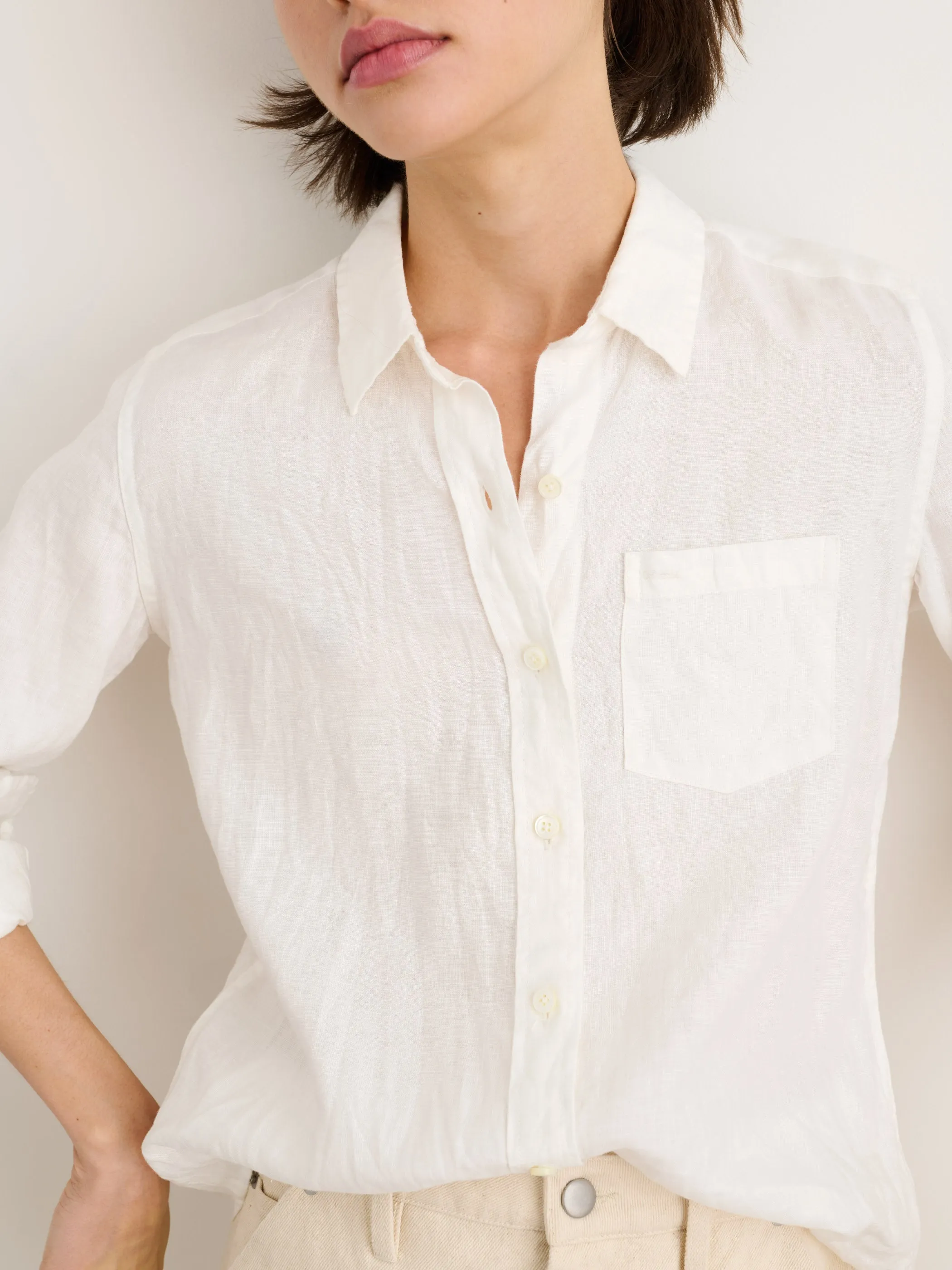 Wyatt Shirt in Linen sold by Alex Mill product image thumbnail 4