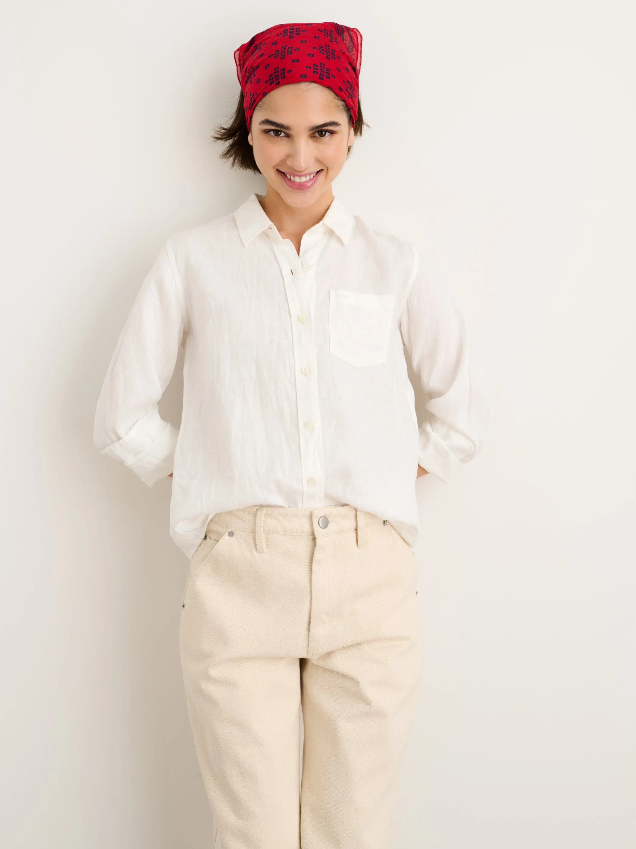 Wyatt Shirt in Linen sold by Alex Mill product image thumbnail 3