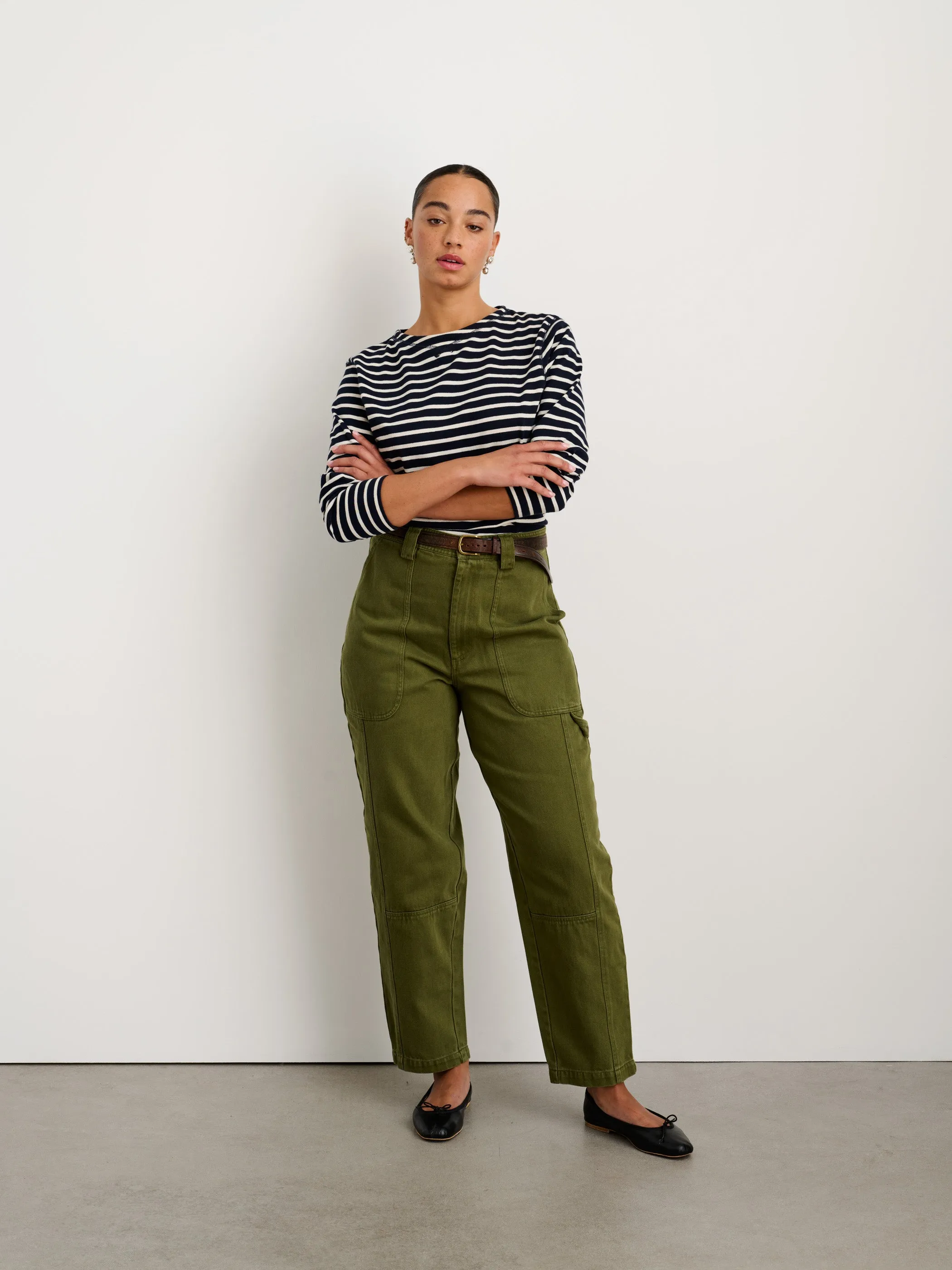 Phoebe Pant in Recycled Denim sold by Alex Mill product image thumbnail 3