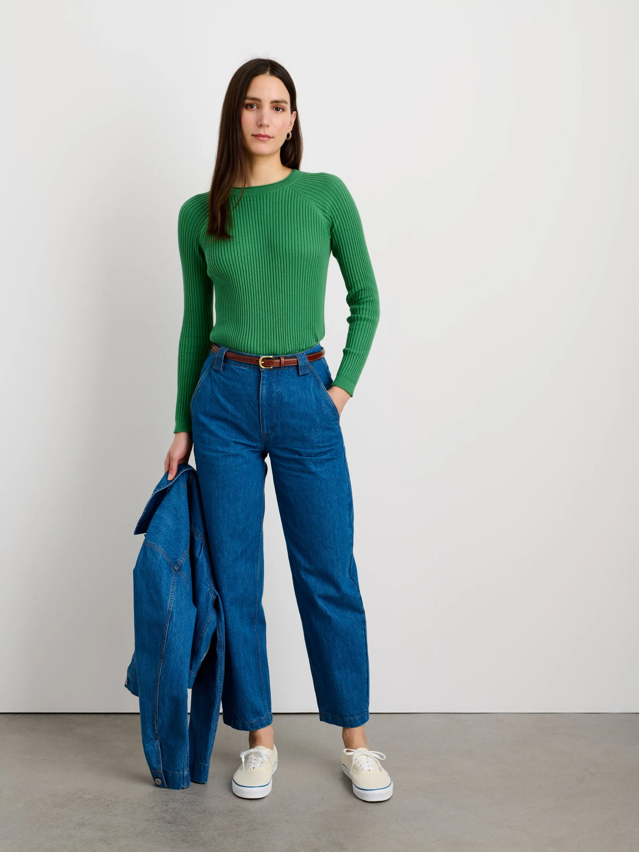 Ribbed Crewneck Sweater sold by Alex Mill product image thumbnail 2