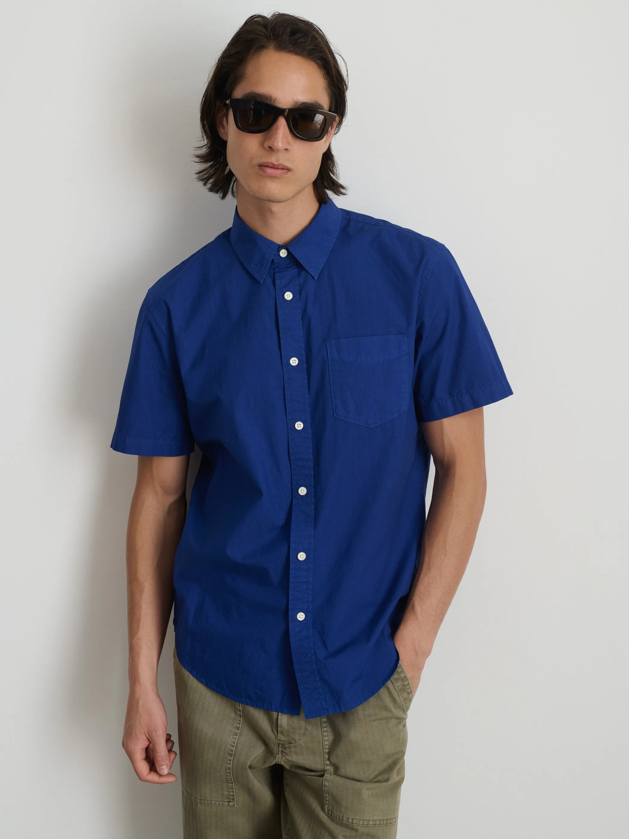Short Sleeve Mill Shirt in Cotton Poplin sold by Alex Mill product image thumbnail 2