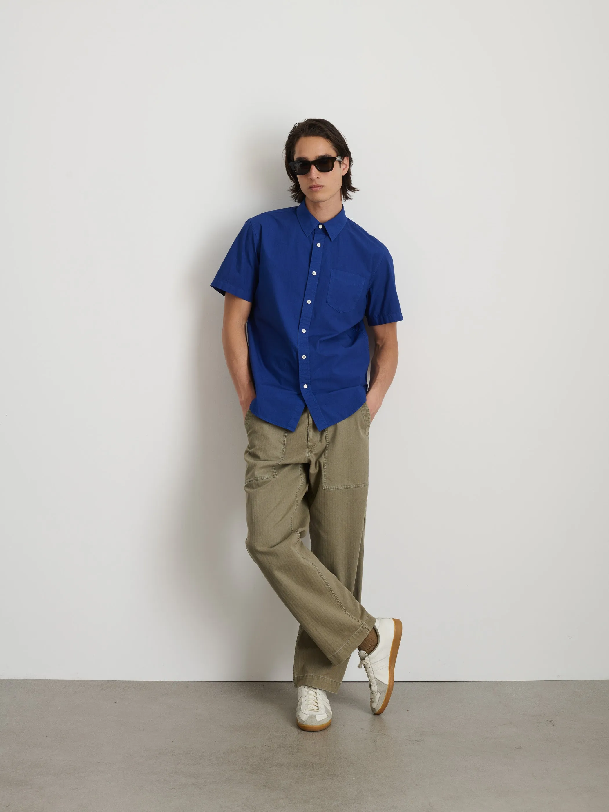 Short Sleeve Mill Shirt in Cotton Poplin sold by Alex Mill product image thumbnail 3