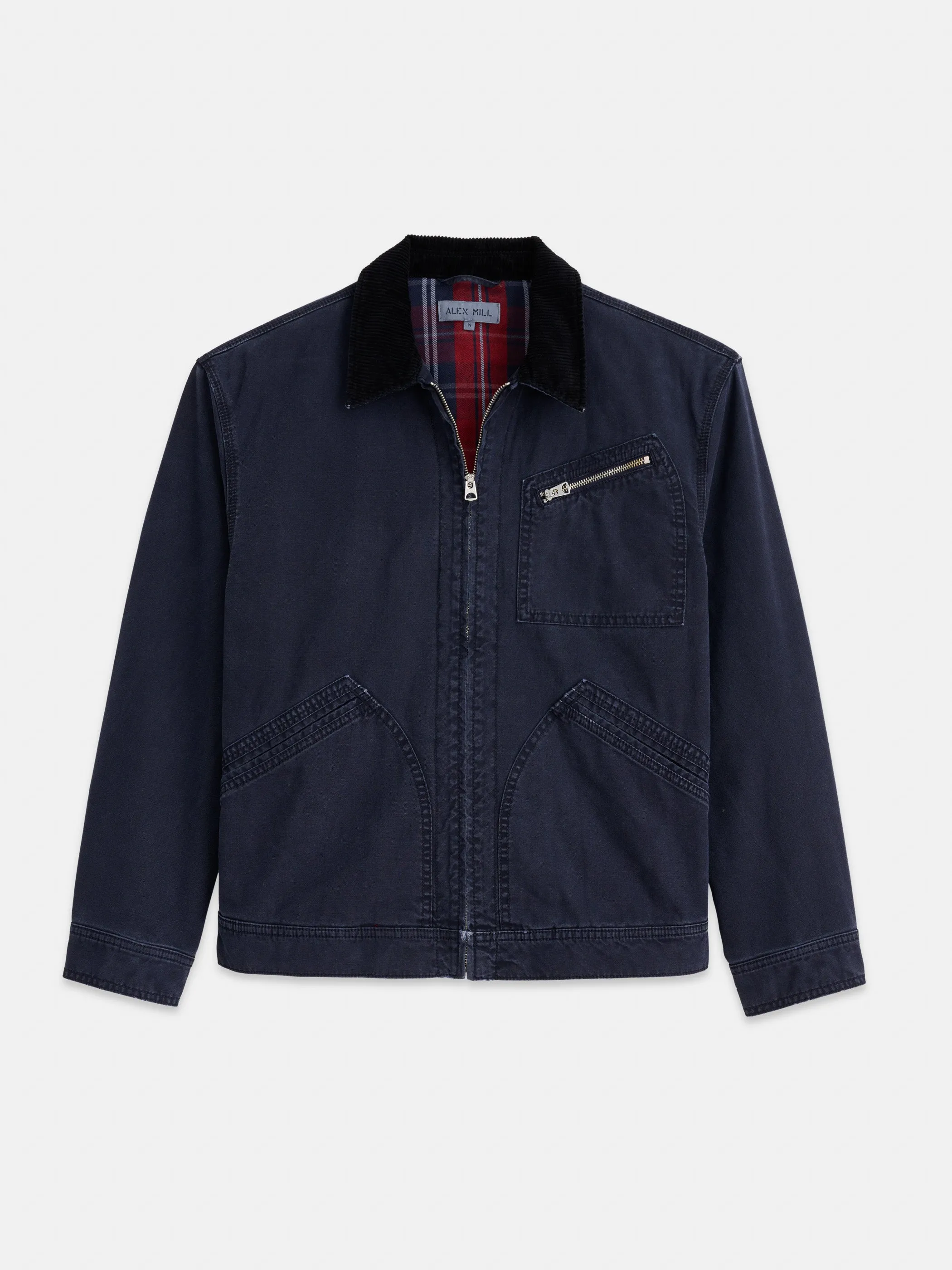 Miller Zip Jacket in Canvas sold by Alex Mill