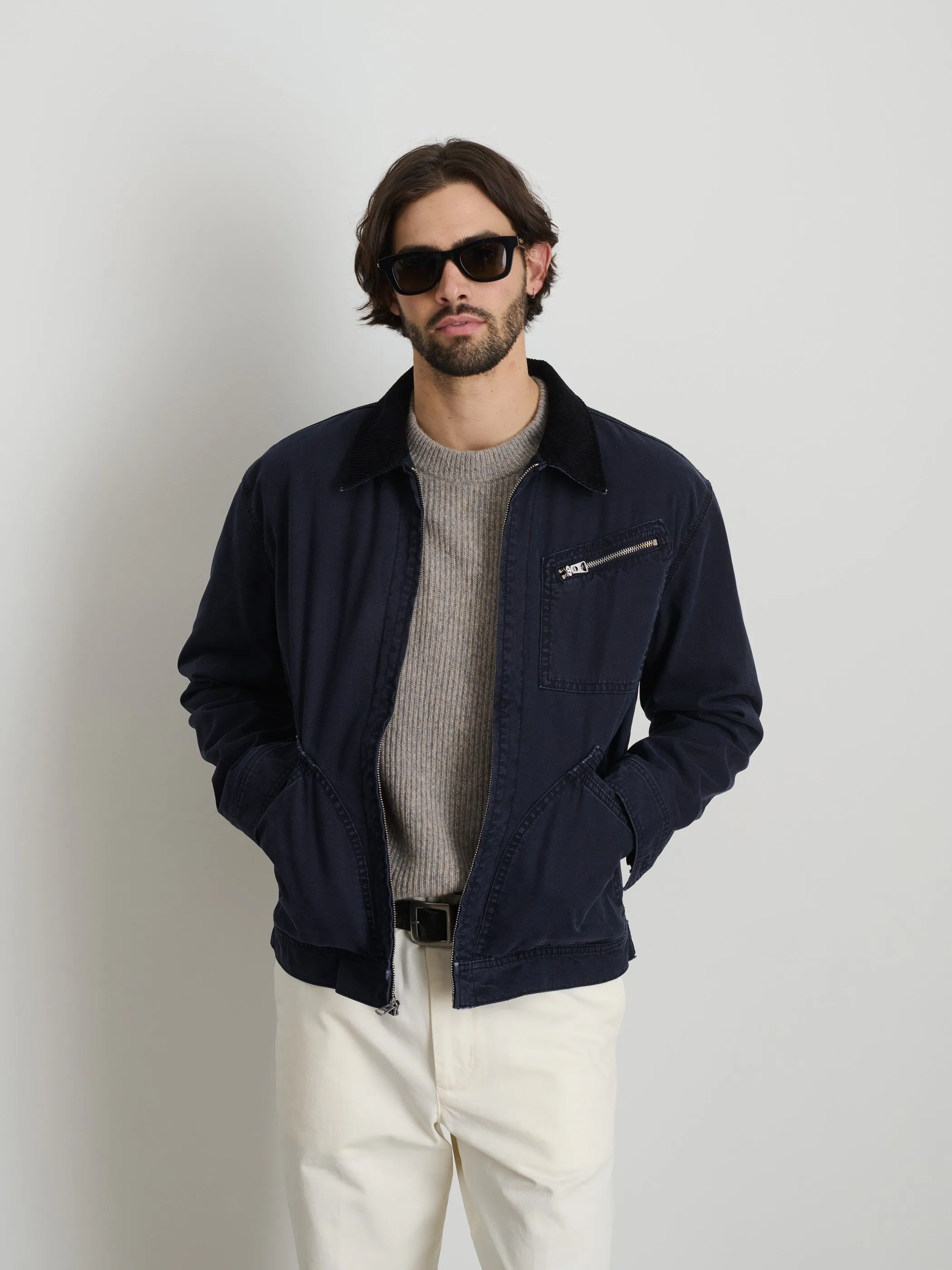 Miller Zip Jacket in Canvas sold by Alex Mill product image thumbnail 2