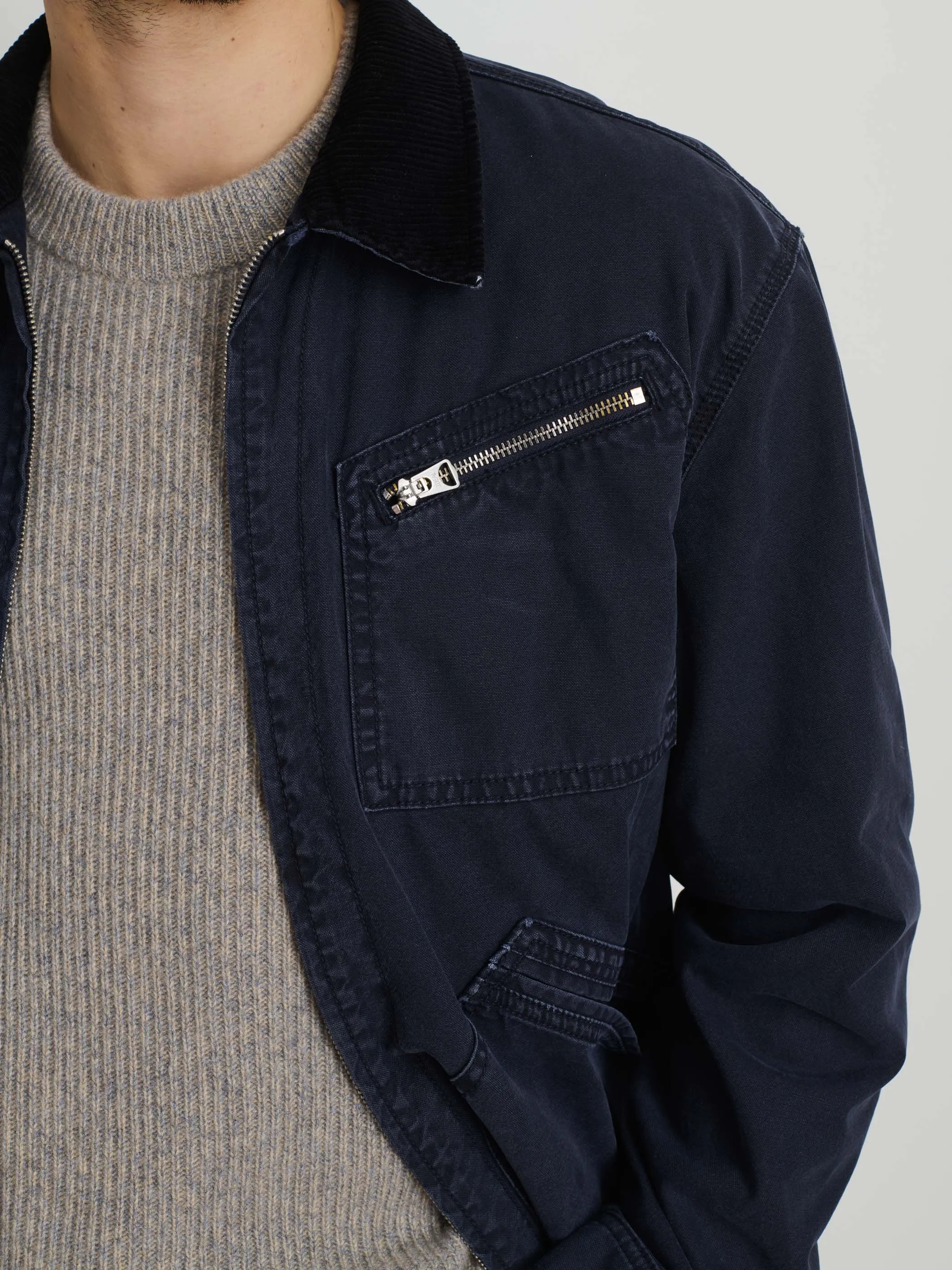 Miller Zip Jacket in Canvas sold by Alex Mill product image thumbnail 4
