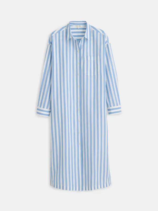Kerry Shirtdress In Positano Stripe sold by Alex Mill