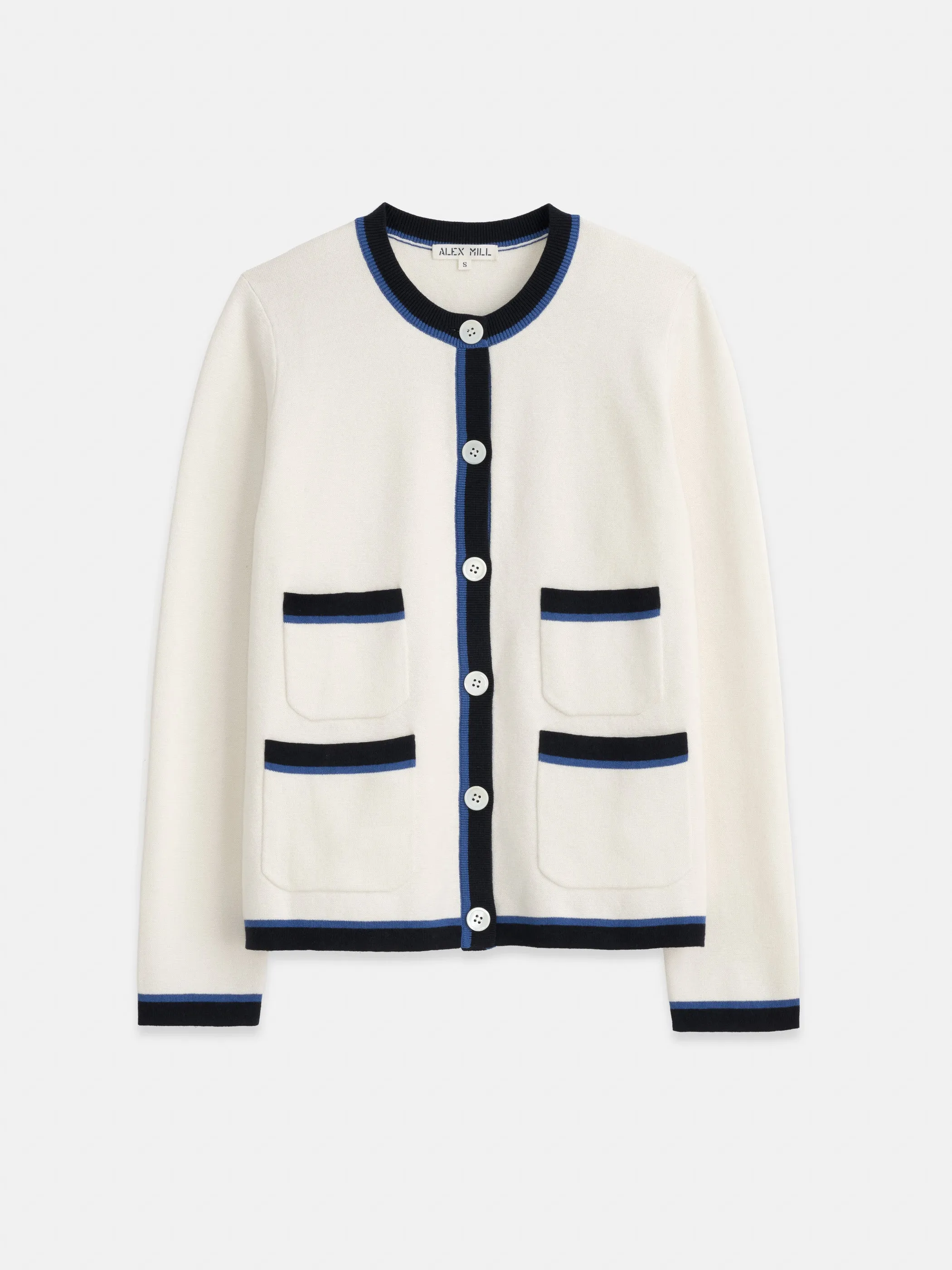Camille Tipped Cardigan sold by Alex Mill