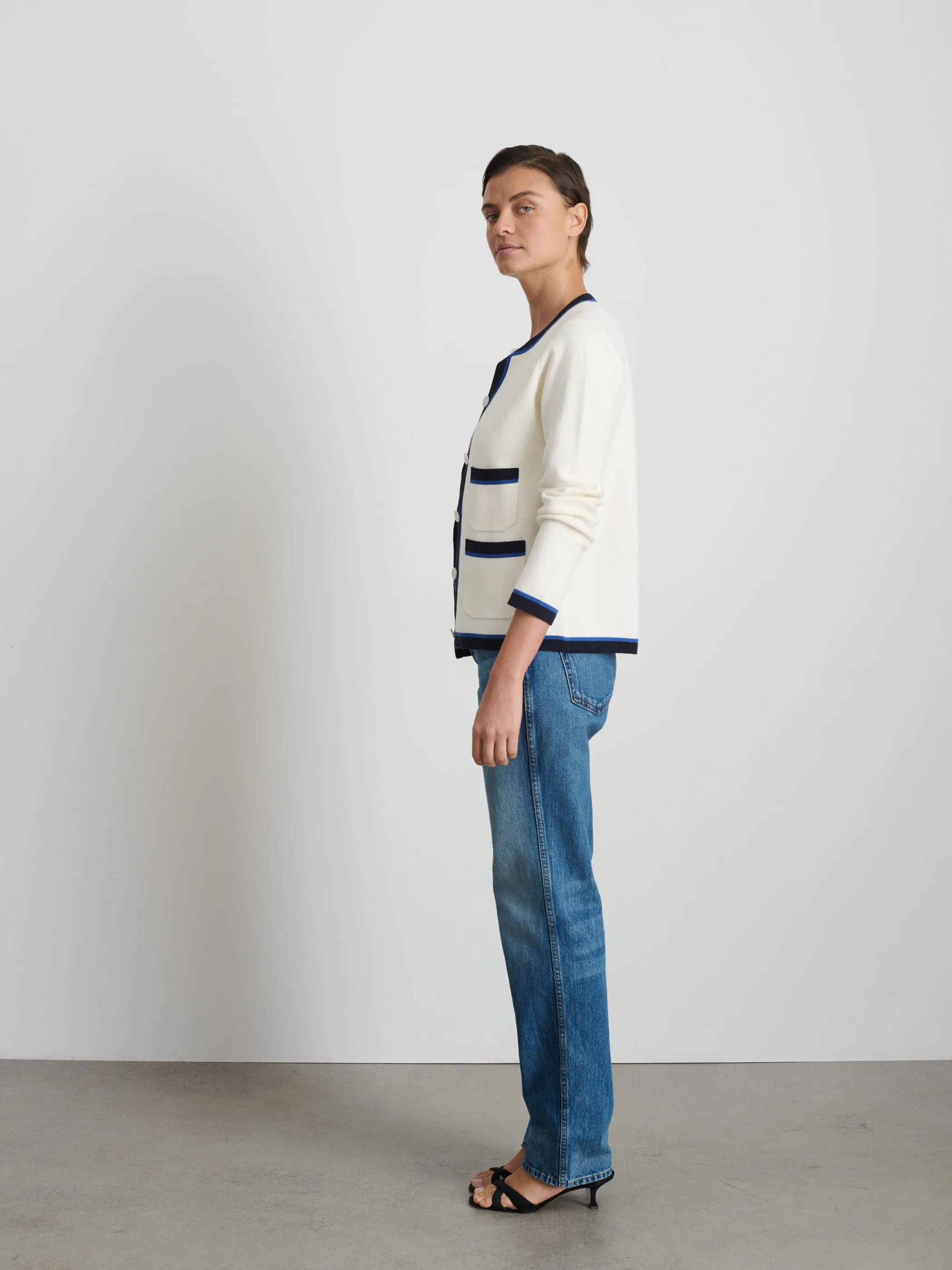 Camille Tipped Cardigan sold by Alex Mill product image thumbnail 5