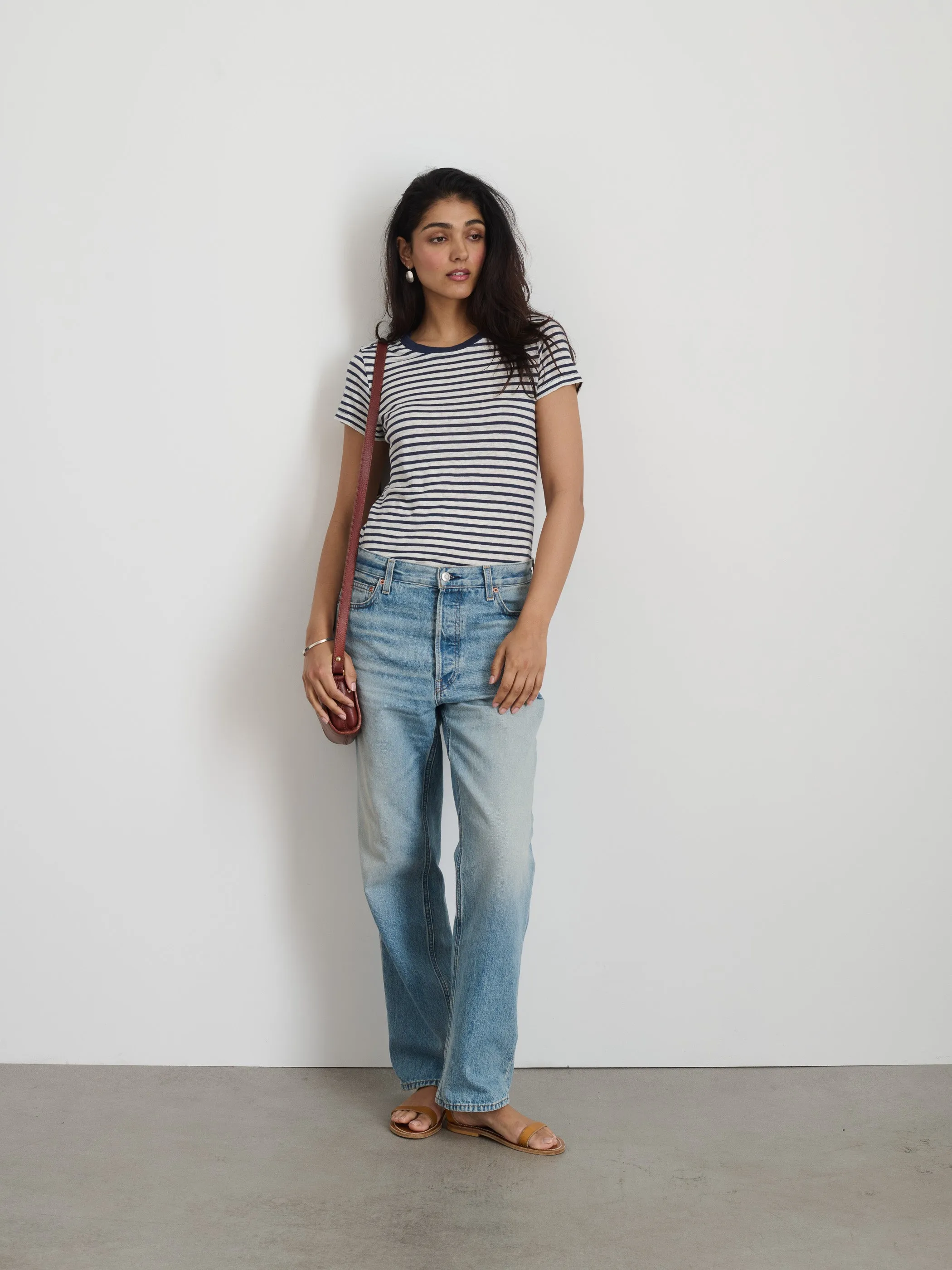 Prospect Striped Tee in Linen sold by Alex Mill product image thumbnail 5