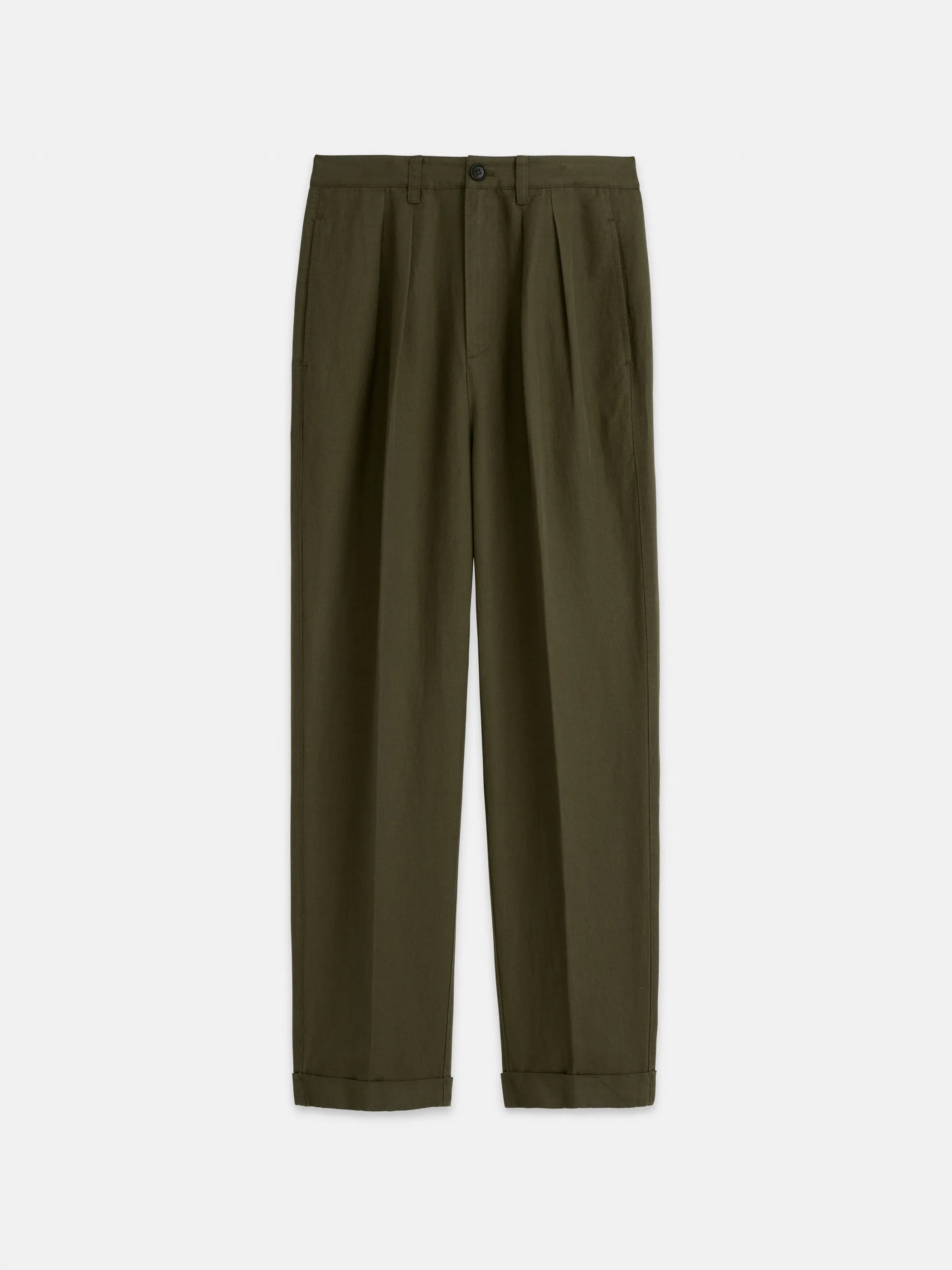 Double Pleat Pant in Twill sold by Alex Mill