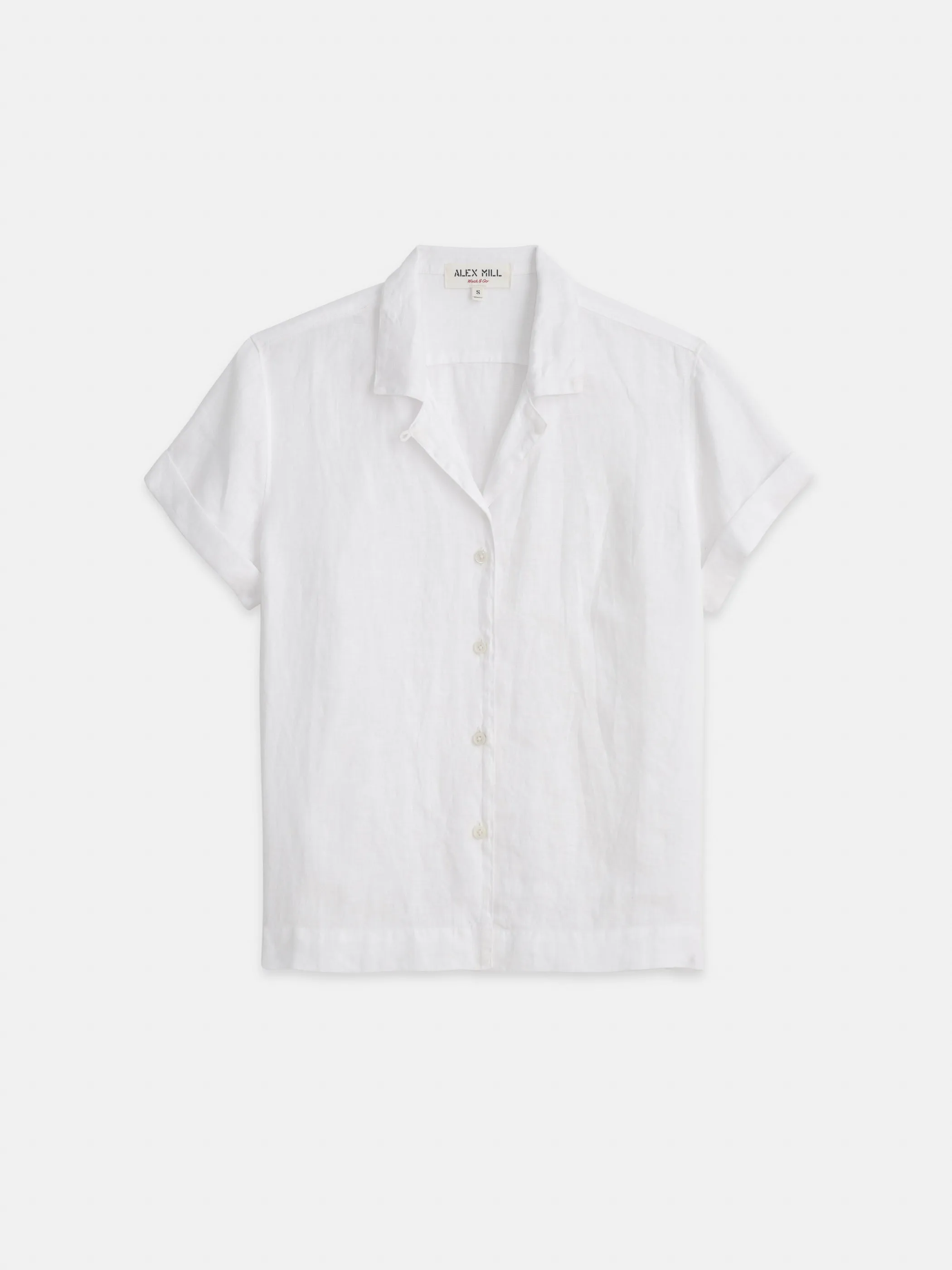 Maddie Camp Shirt In Linen sold by Alex Mill