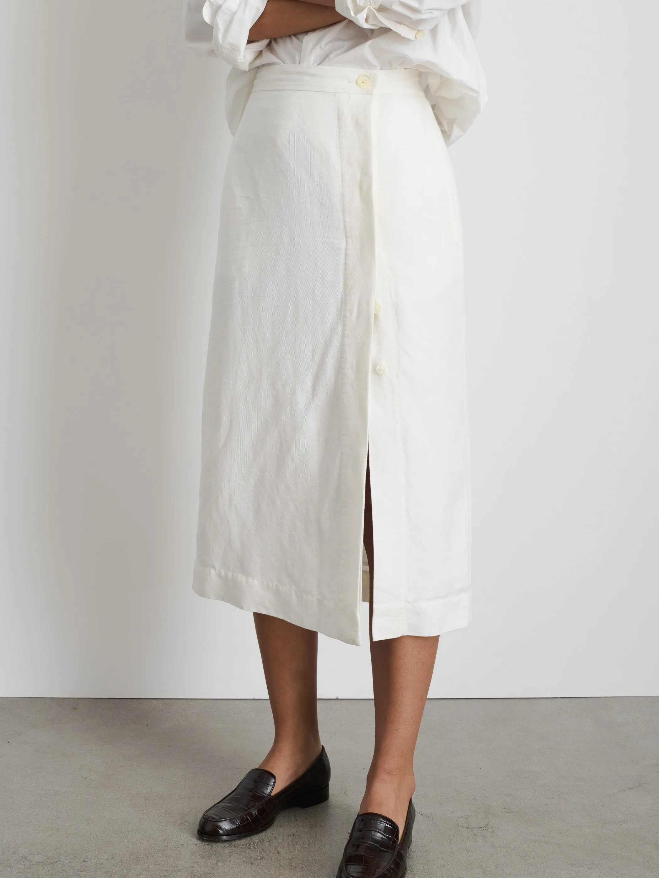 Madeline Skirt In Twill sold by Alex Mill product image thumbnail 4