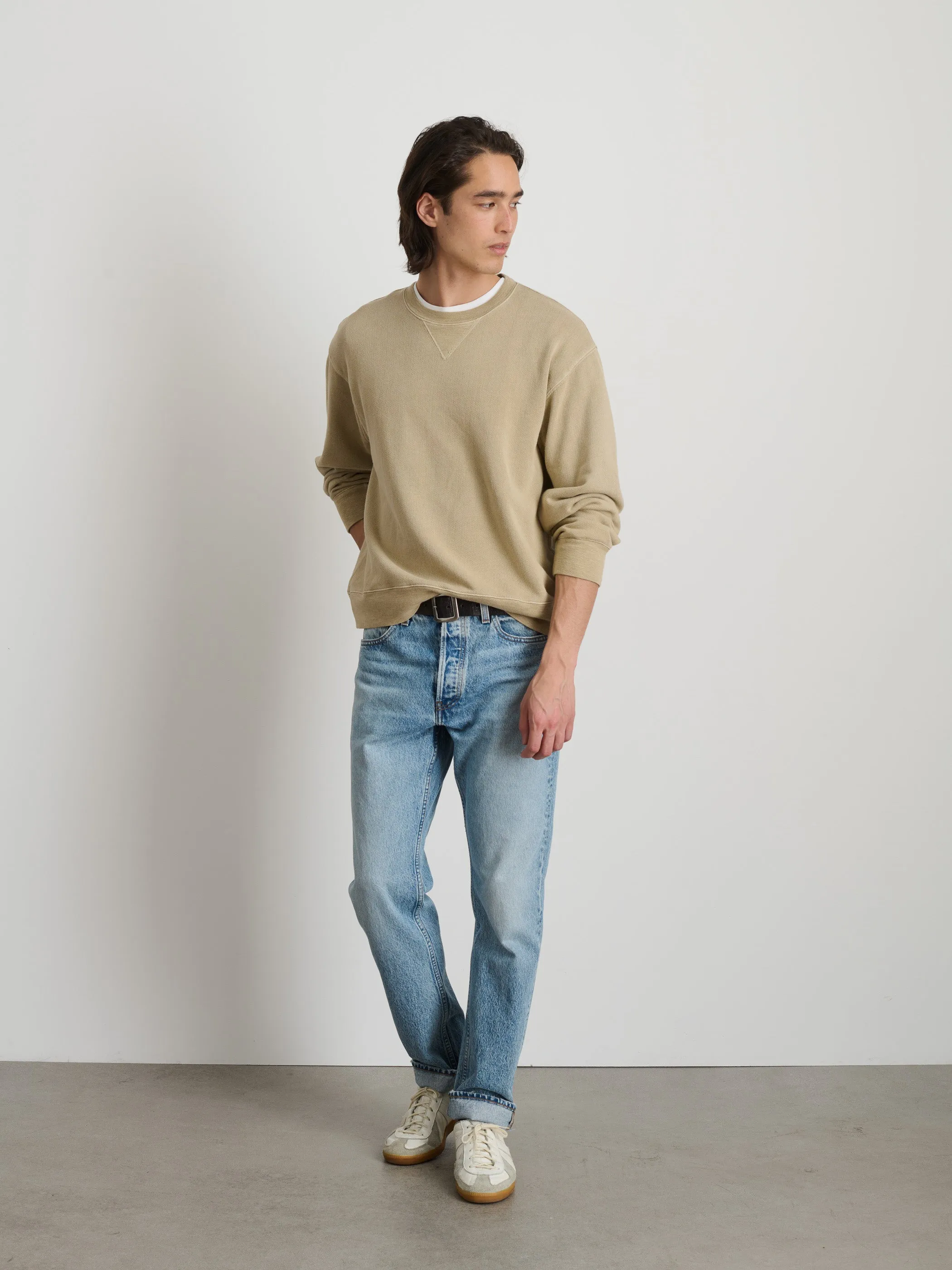 Marlon Sweatshirt In Lightweight Cotton Terry sold by Alex Mill product image thumbnail 5