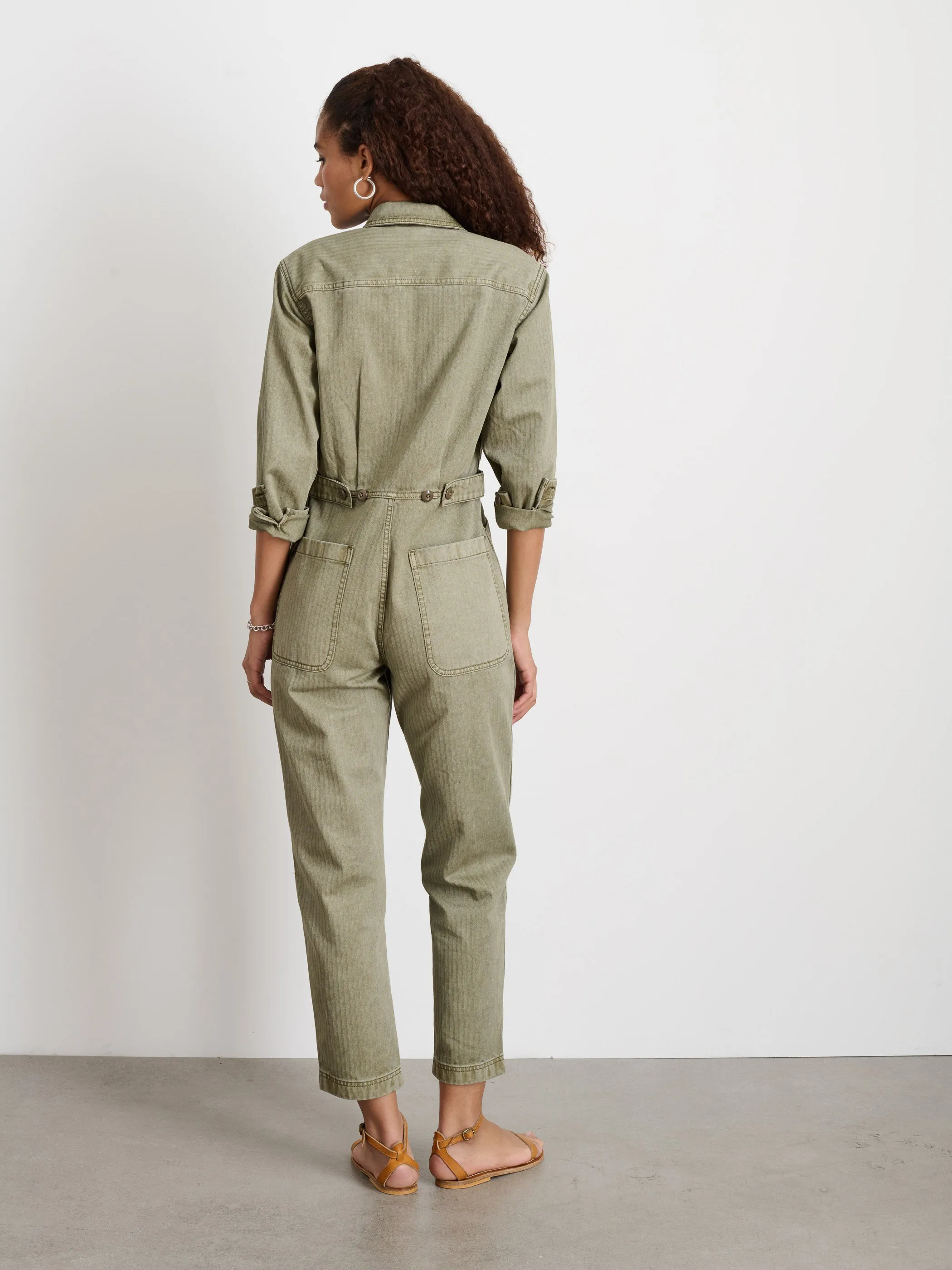 Standard Zip Jumpsuit in Herringbone sold by Alex Mill product image thumbnail 5