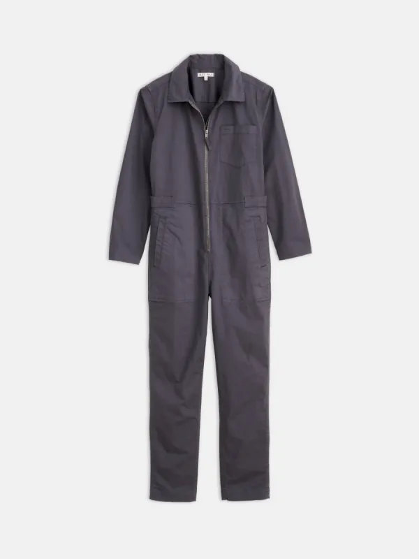 Standard Zip Front Jumpsuit in Cotton Twill sold by Alex Mill